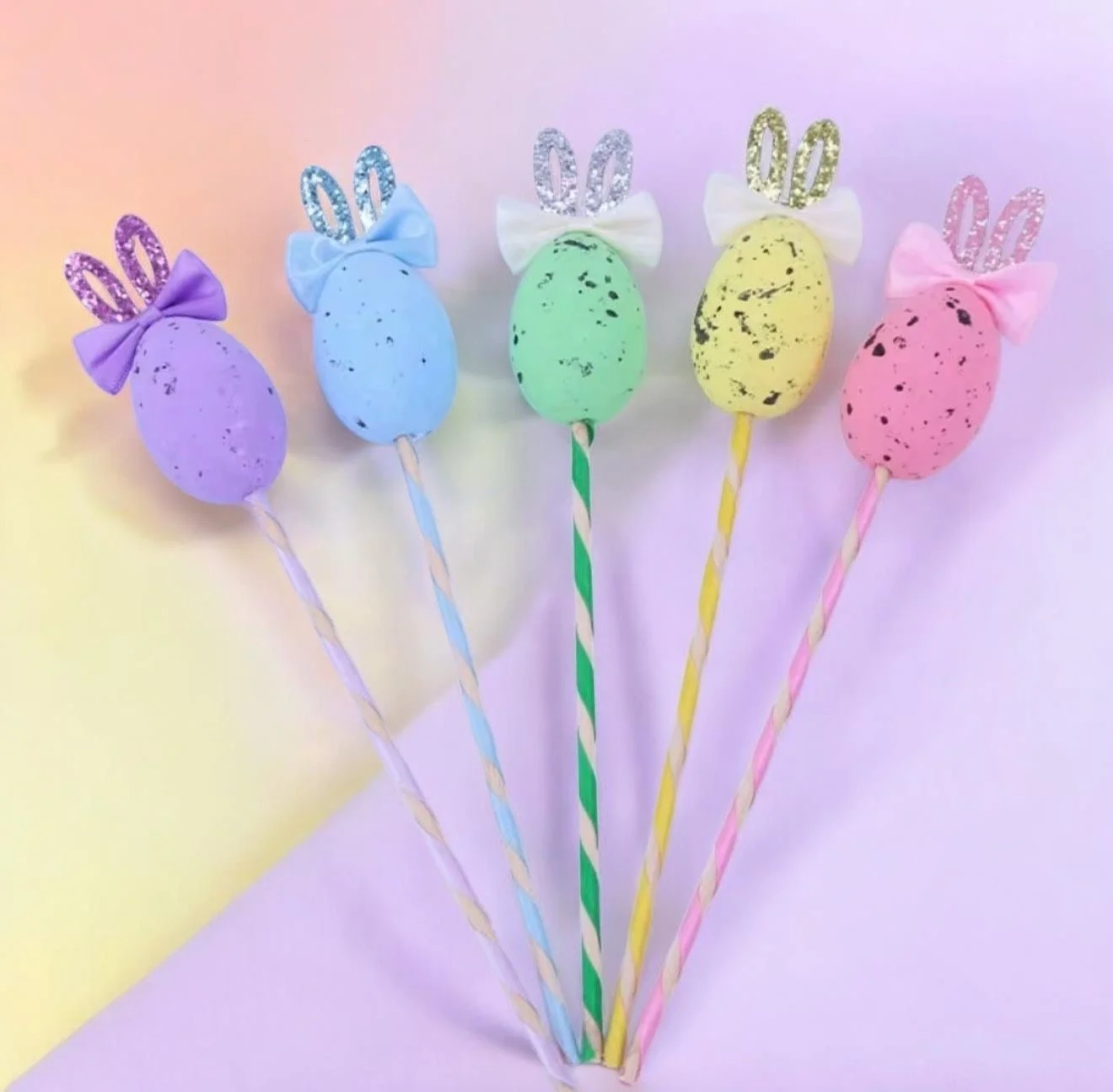 Bunny Sparkle Easter Wands
