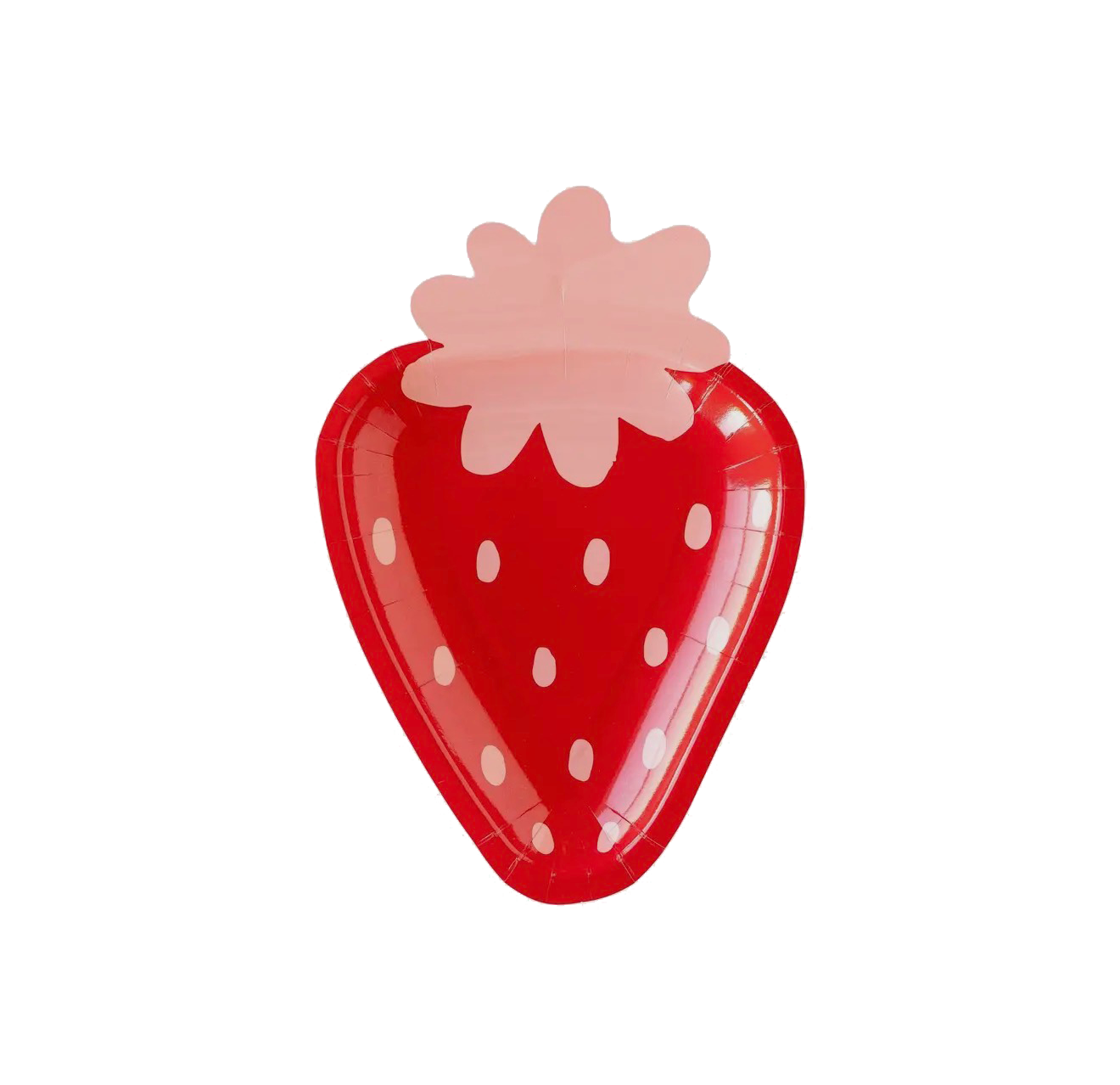 Sweet Strawberry Shaped Party Plates 3.png