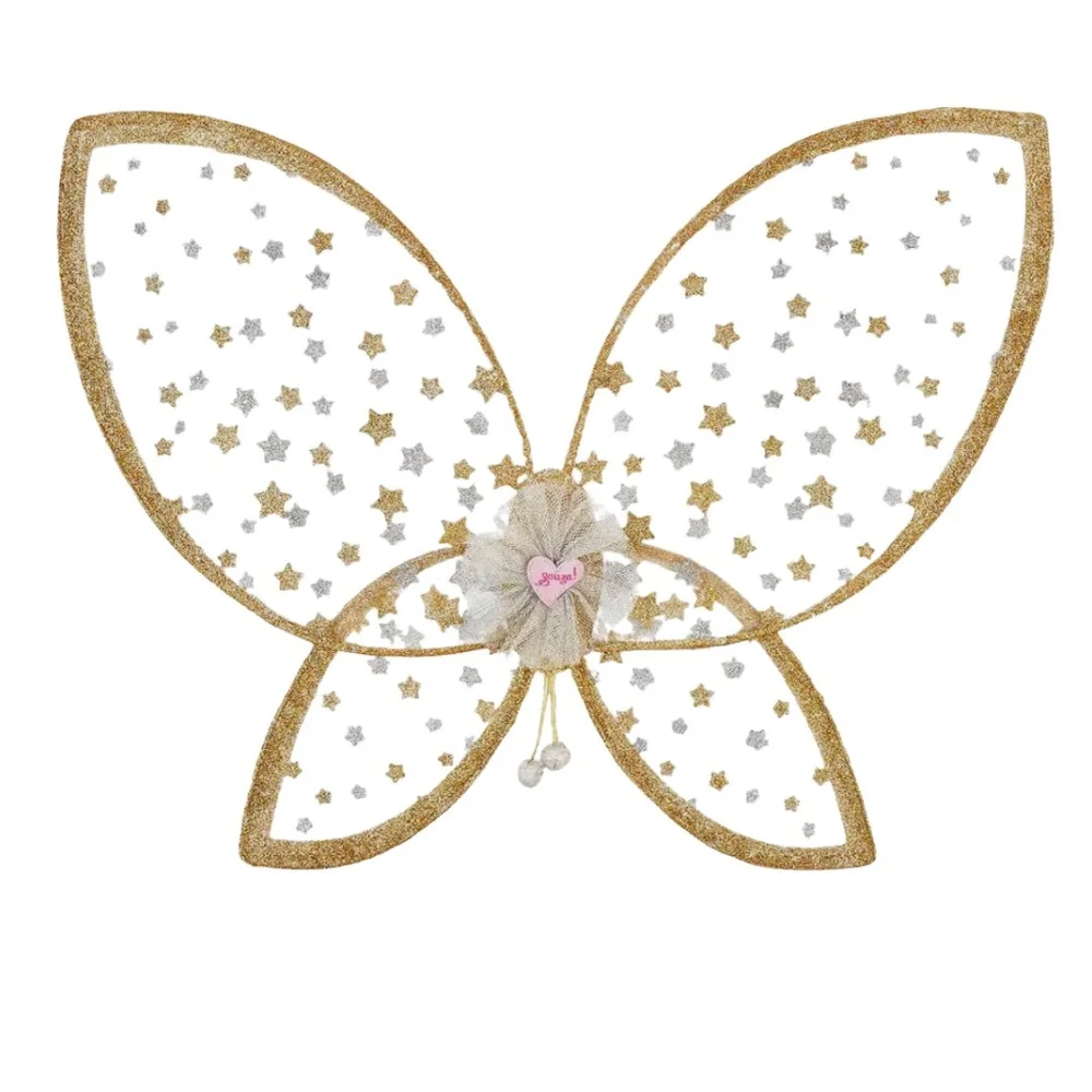 Gold Fairy Wings for Kids Ages 3-8 | Starry Dress Up Costume  Emery's  Playhouse