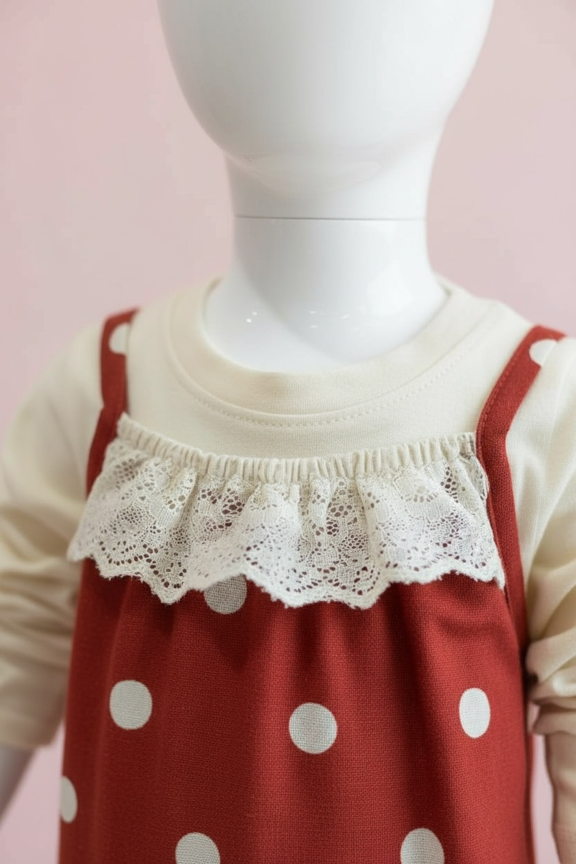 Copper Polka Dot Ruffle Overalls 3.png