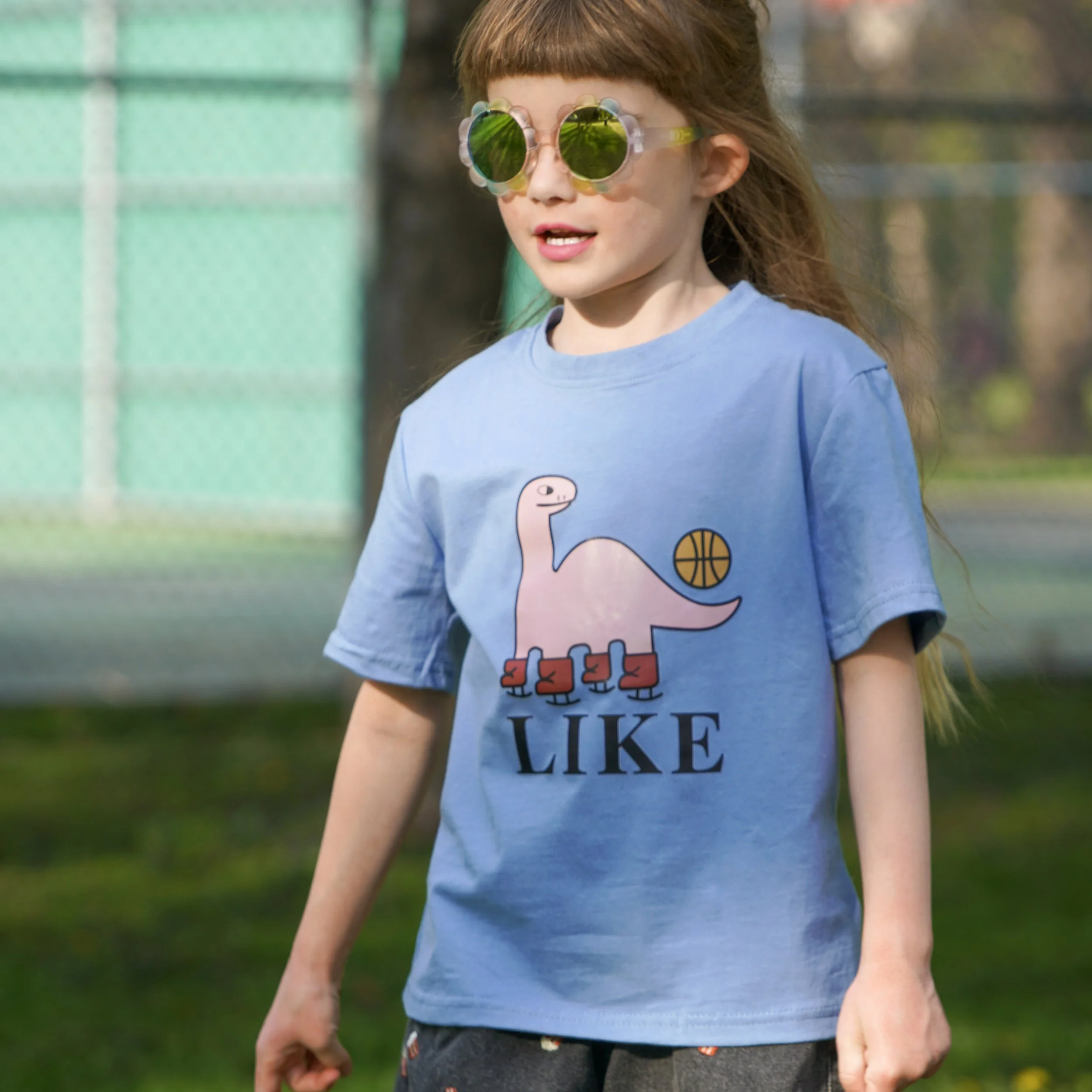 Dino Basketball Tee