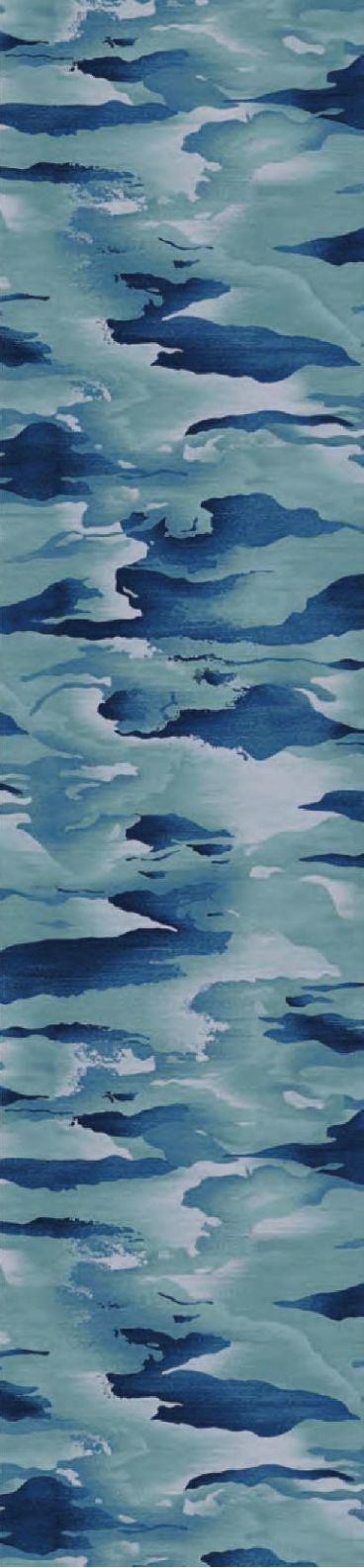 Axminster and Print Hospitality Carpets - suitable to pubs, clubs, hotels, bars:  Abstract watercolor painting with shades of blue and light teal, resembling a reflection on water.