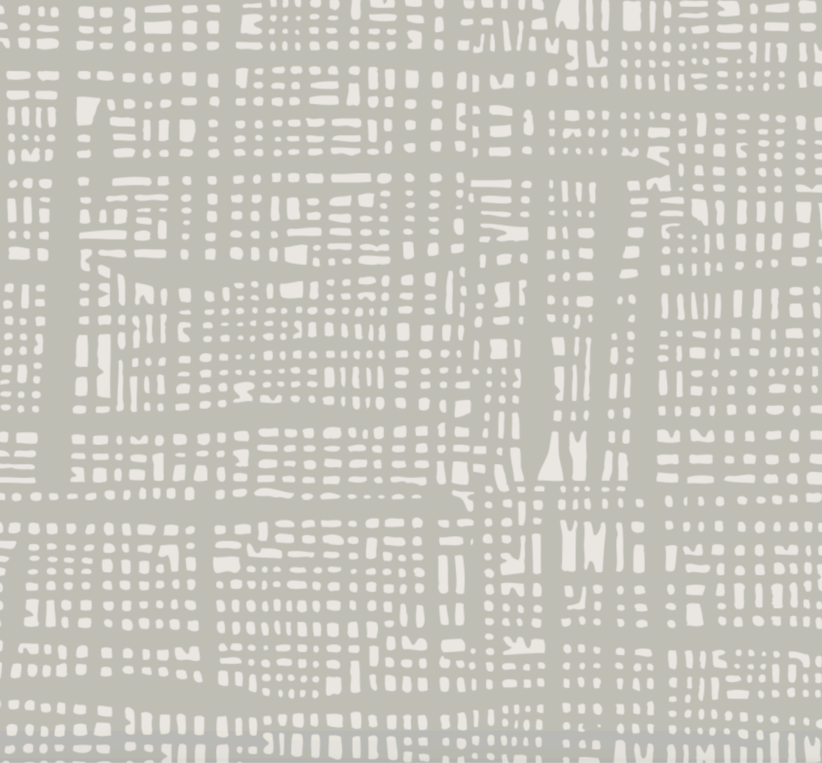 Abstract pattern of irregular white shapes on a light grey background
