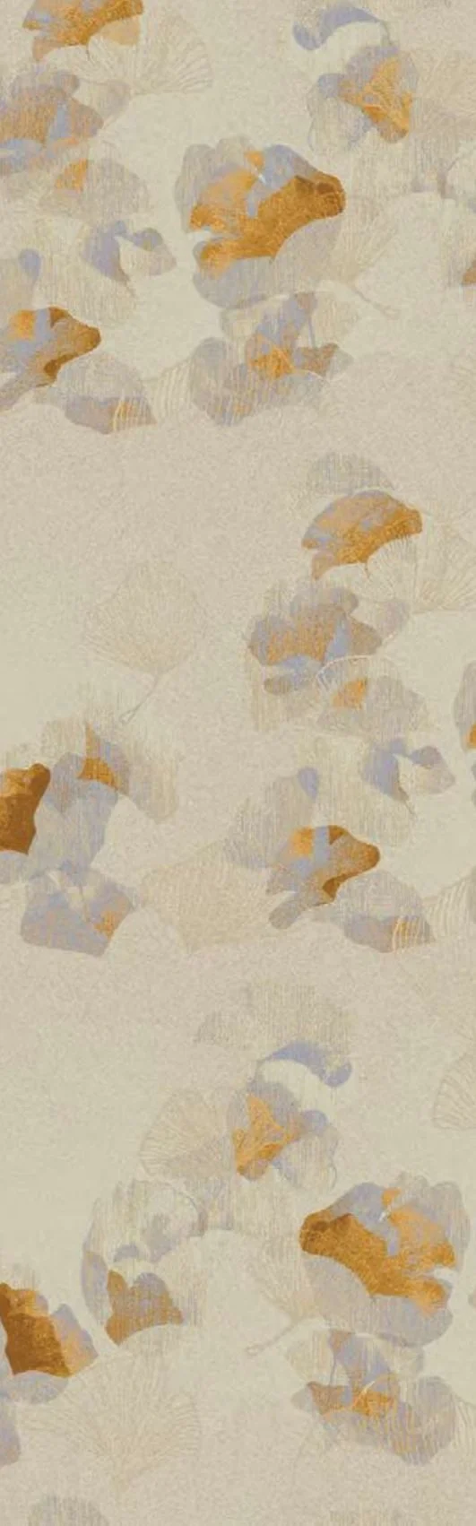 Axminster and Print Hospitality Carpets - suitable to pubs, clubs, hotels, bars:  Close-up of a wallpaper with abstract floral pattern in beige, brown, and light purple tones.