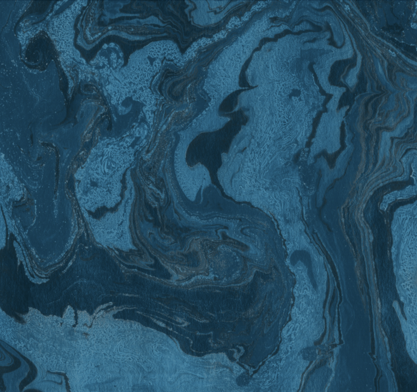 Blue abstract marbled background with swirling patterns.