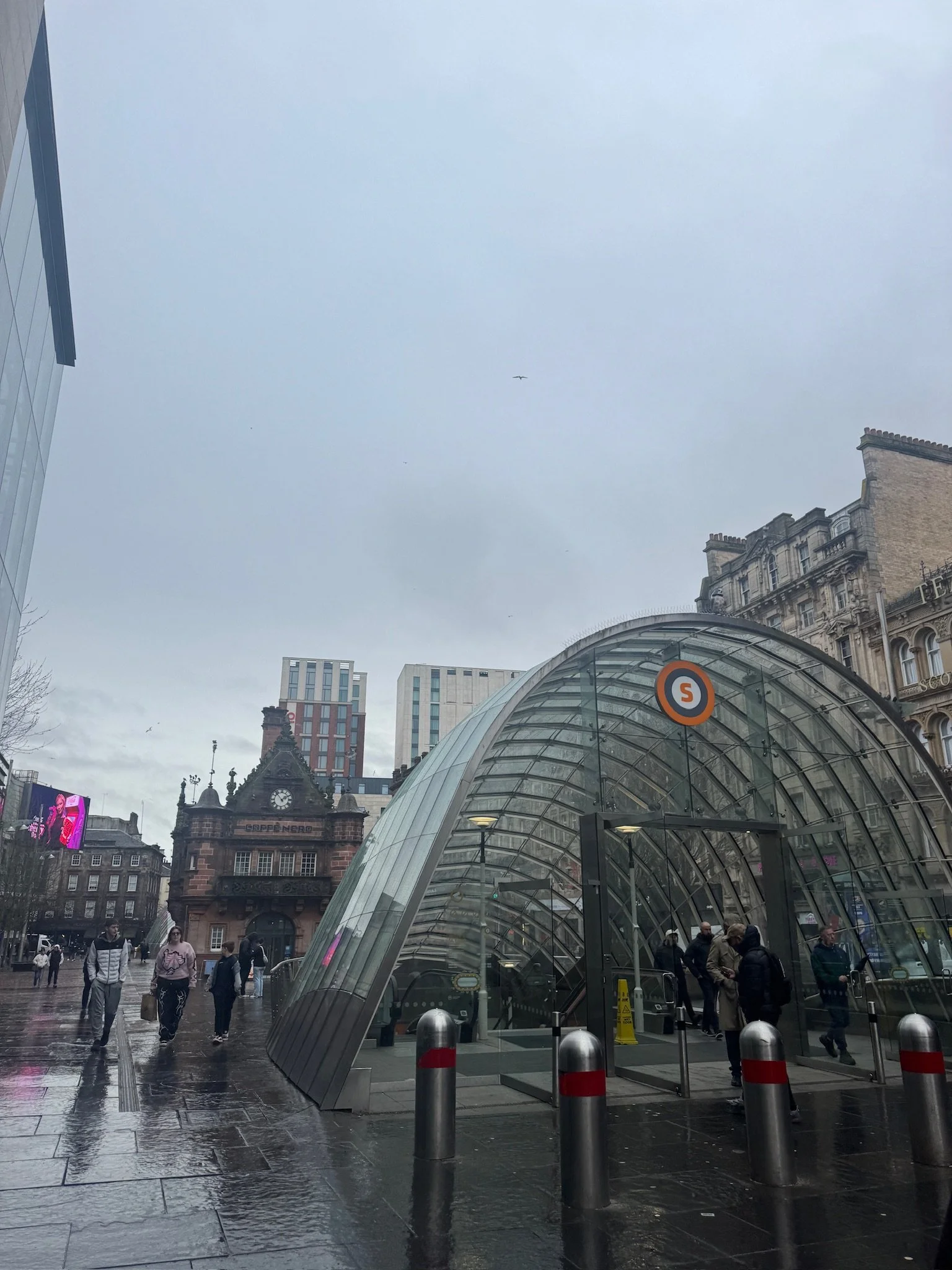 St. Enoch Subway Station Entrance in City Centre Glasgow Scotland