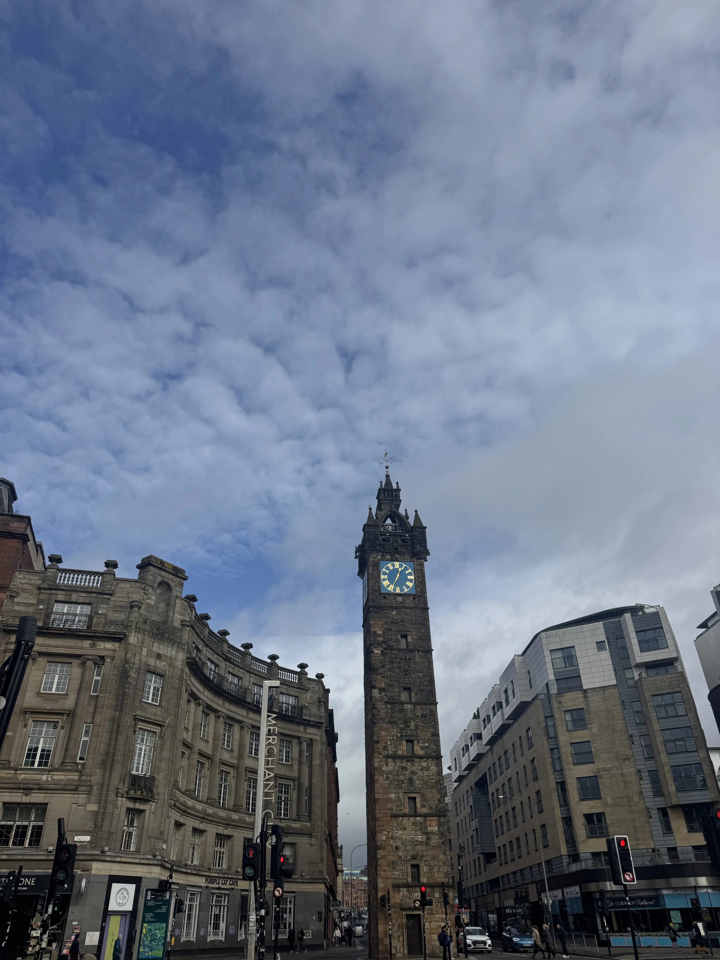 Tolbooth Steeple at Glasgow Cross Clock Tower Glasgow Scotland