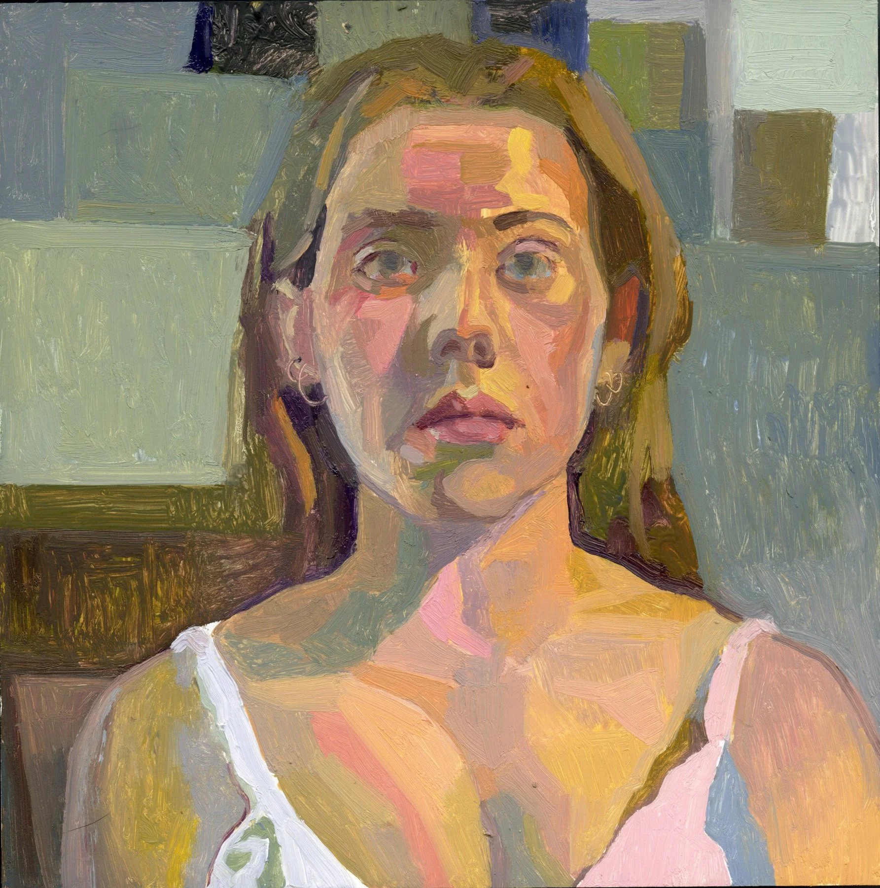 Self Portrait, , oil on panel, 6" x 6", 2025