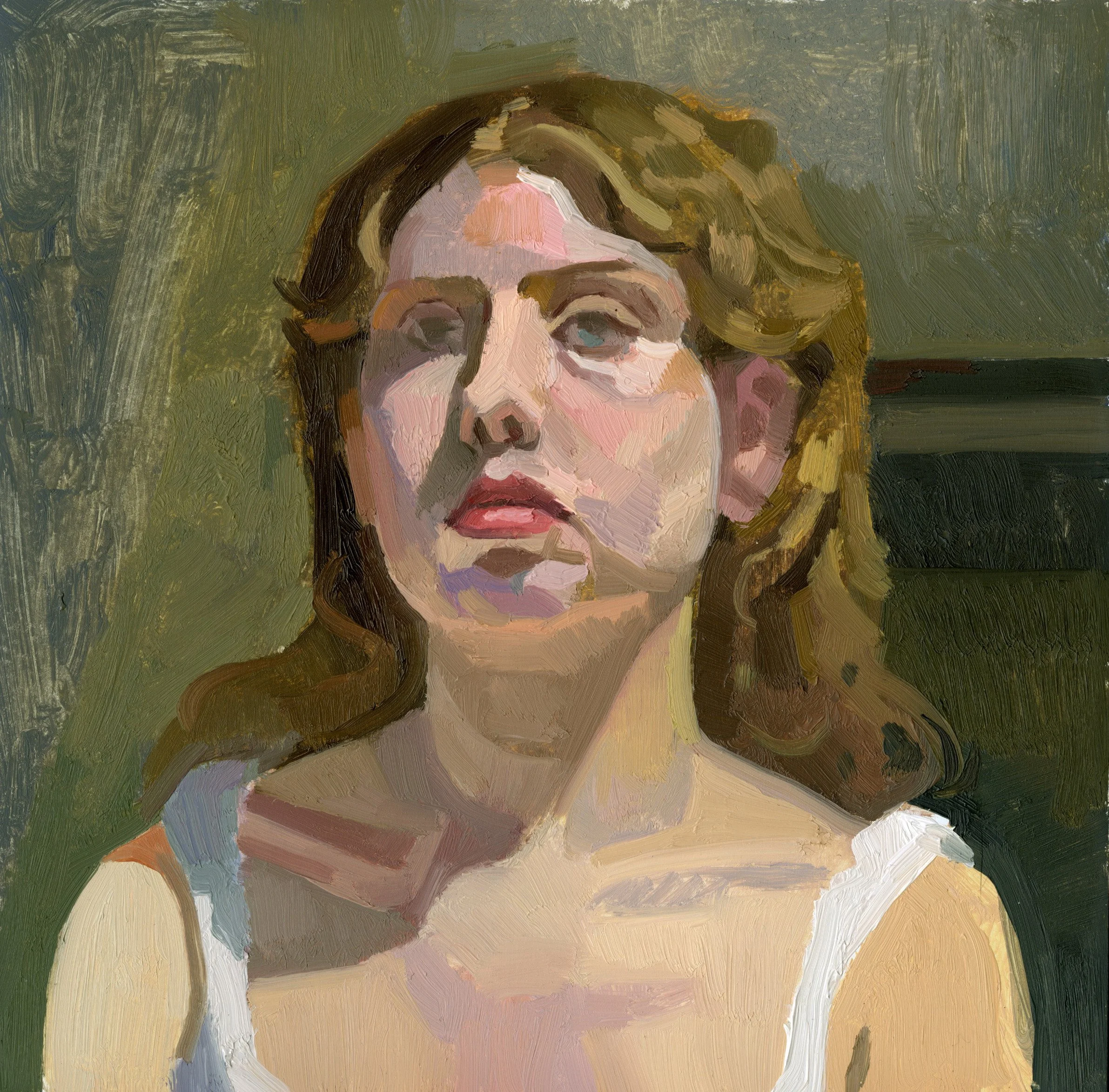 Sophie, oil on panel, 6" x 6", 2025
