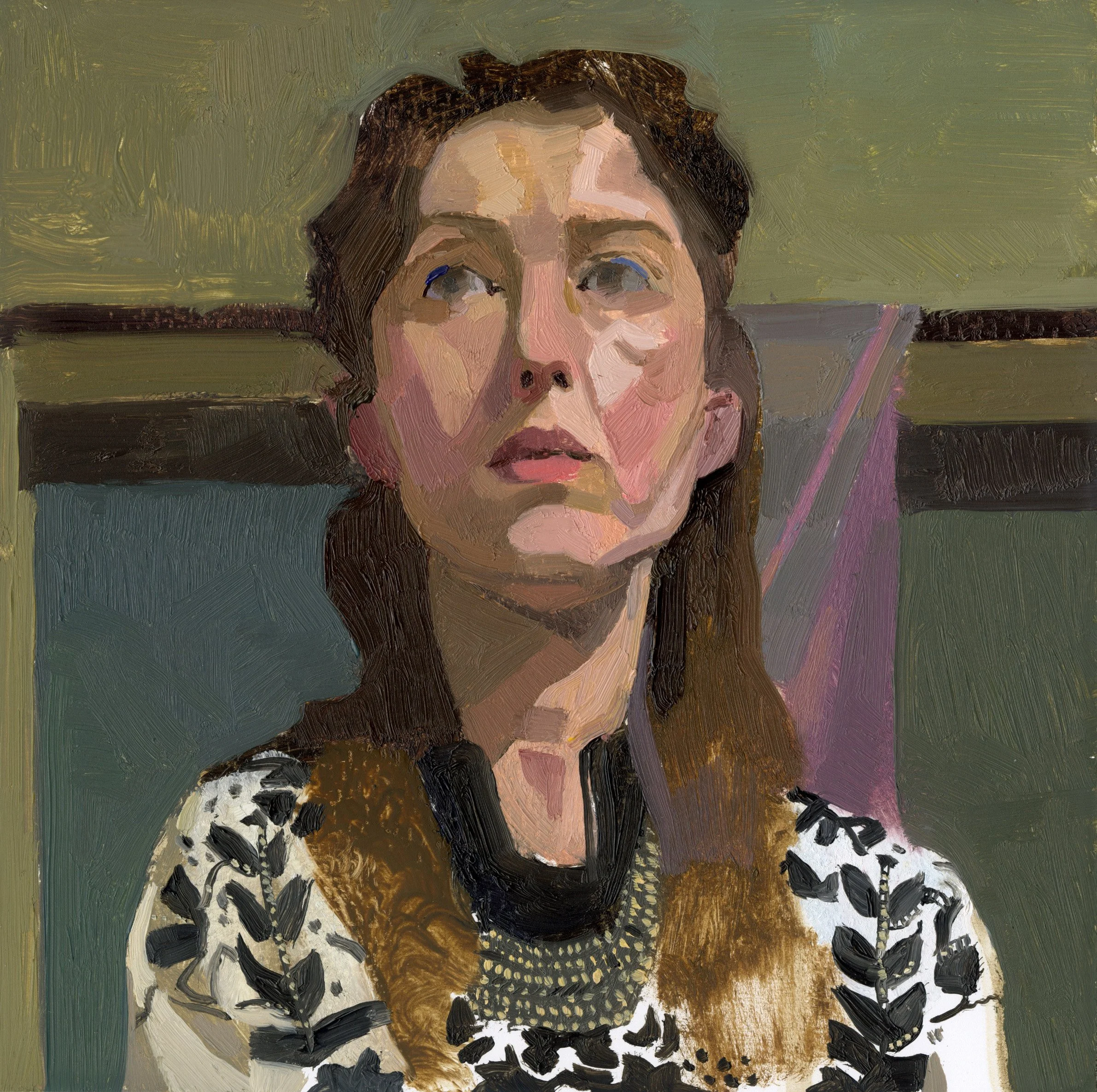 Lydia, oil on panel, 6" x 6", 2025
