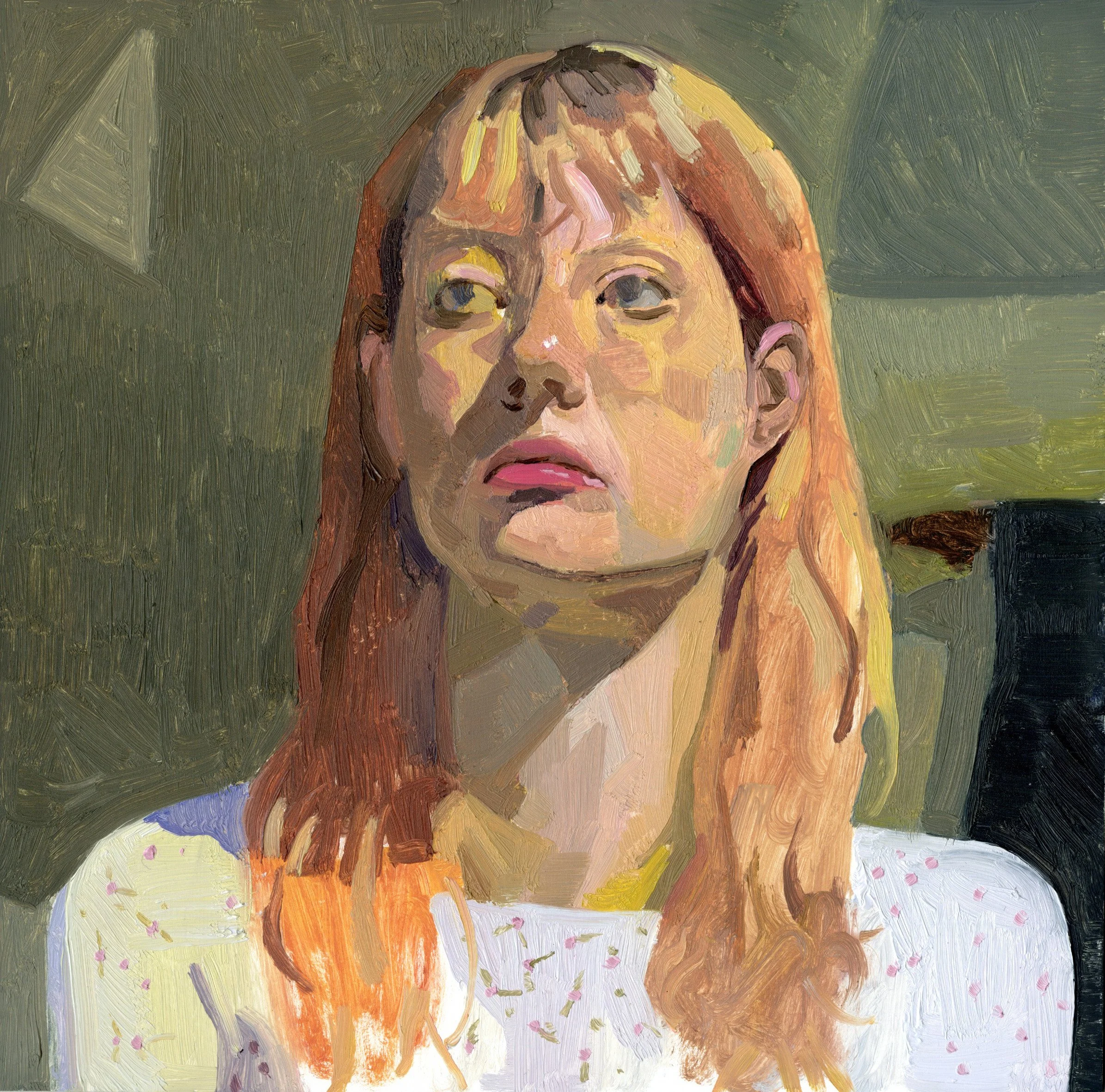 Vivian, oil on panel, 6" x 6", 2025