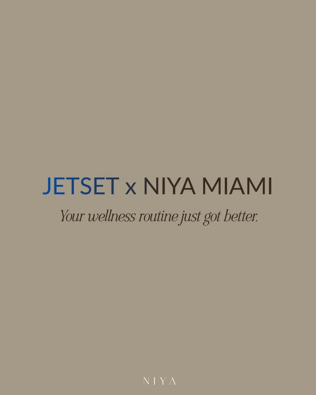 Movement, wellness, and skincare all in one routine. ✨

We&rsquo;re excited to partner with Jetset Modern Pilates to bring NIYA clients an exclusive members perk.

NIYA clients now receive 15% off Jetset memberships + class packs at Sunset Harbour an