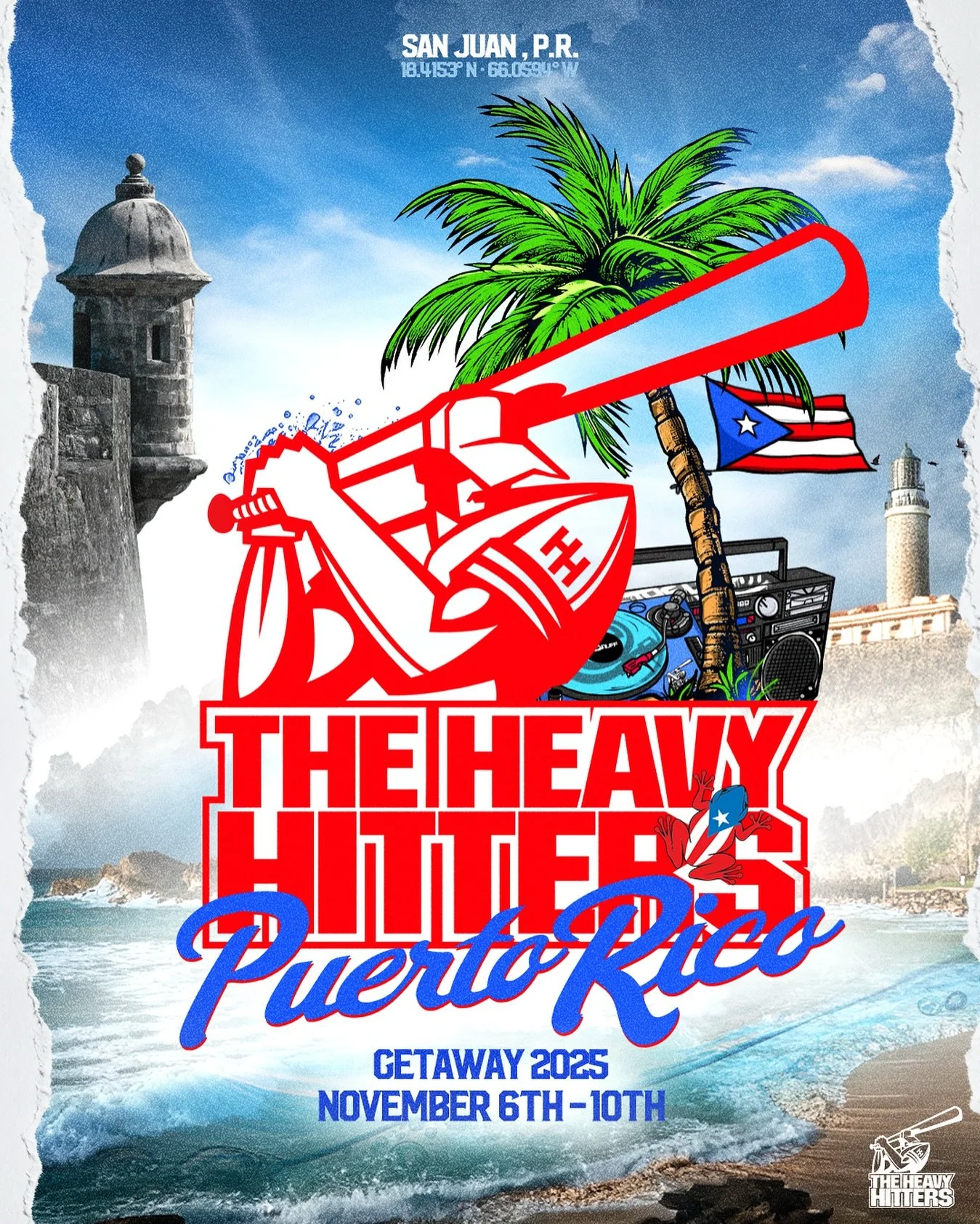 The HeavyHitter DJ&rsquo;s Annual Getaway! 
We&rsquo;re taking our movement to Puerto Rico! 🇵🇷 La Isla Del Encanto &bull; November 6th&ndash;10th &bull; We&rsquo;re continuing our legacy celebrating the dj culture with unity. 🔊🌊🏝️#HeavyHittersGe
