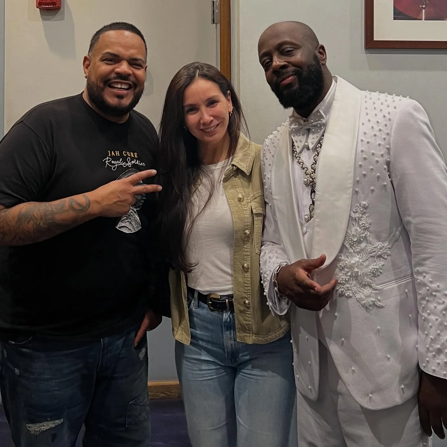 Always Great Vibes When I see my Bro @wyclefjean What a great date night with the wife @onlyvee