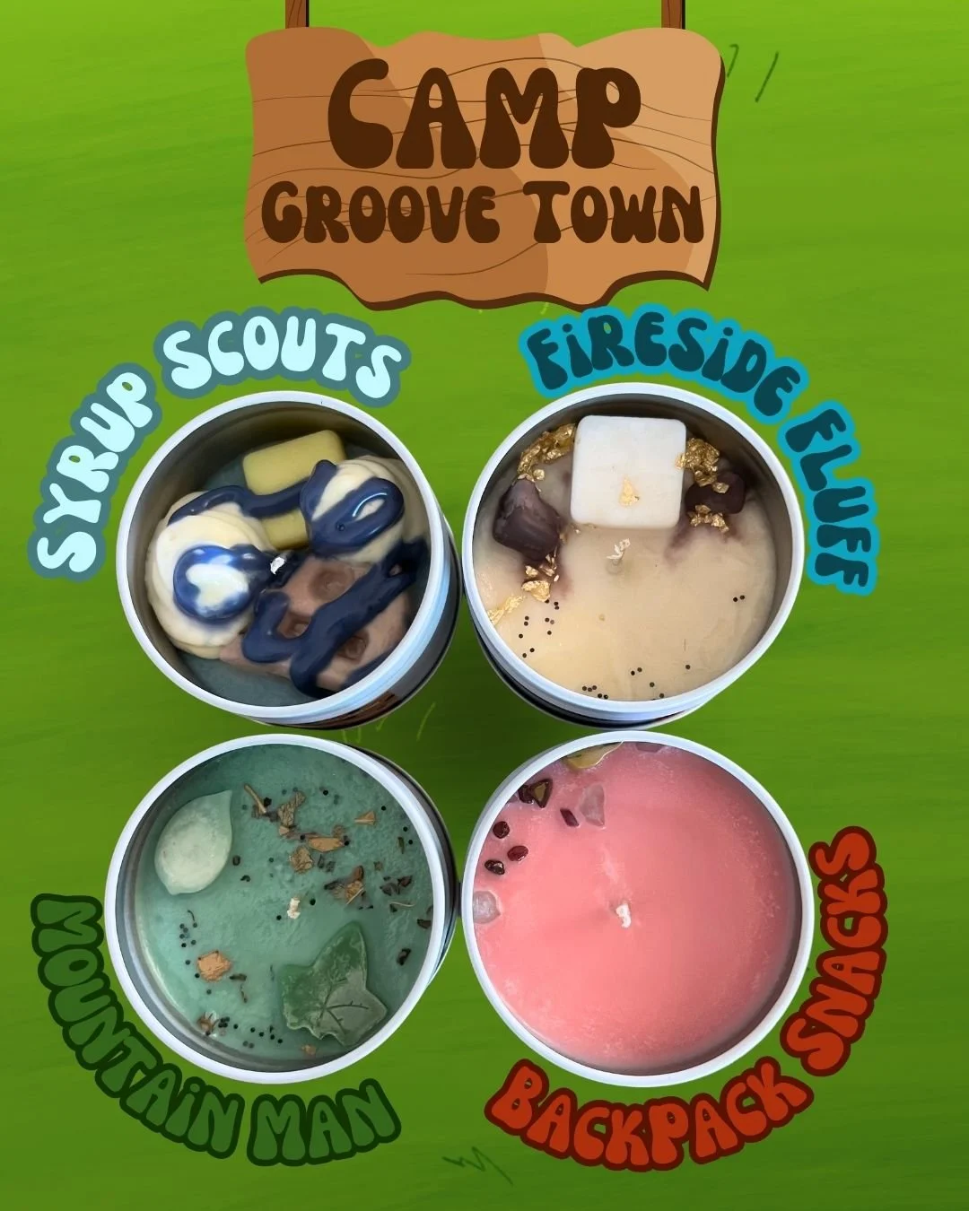LESS THAN 24 HOURS! 

Camp GrooveTown candle collection is almost here &mdash; going live TOMORROW! 🕯️🌲✨

Set your alarms, fluff your sleeping bags, and get ready to snag the coziest, grooviest summer scents before they&rsquo;re gone for good. This