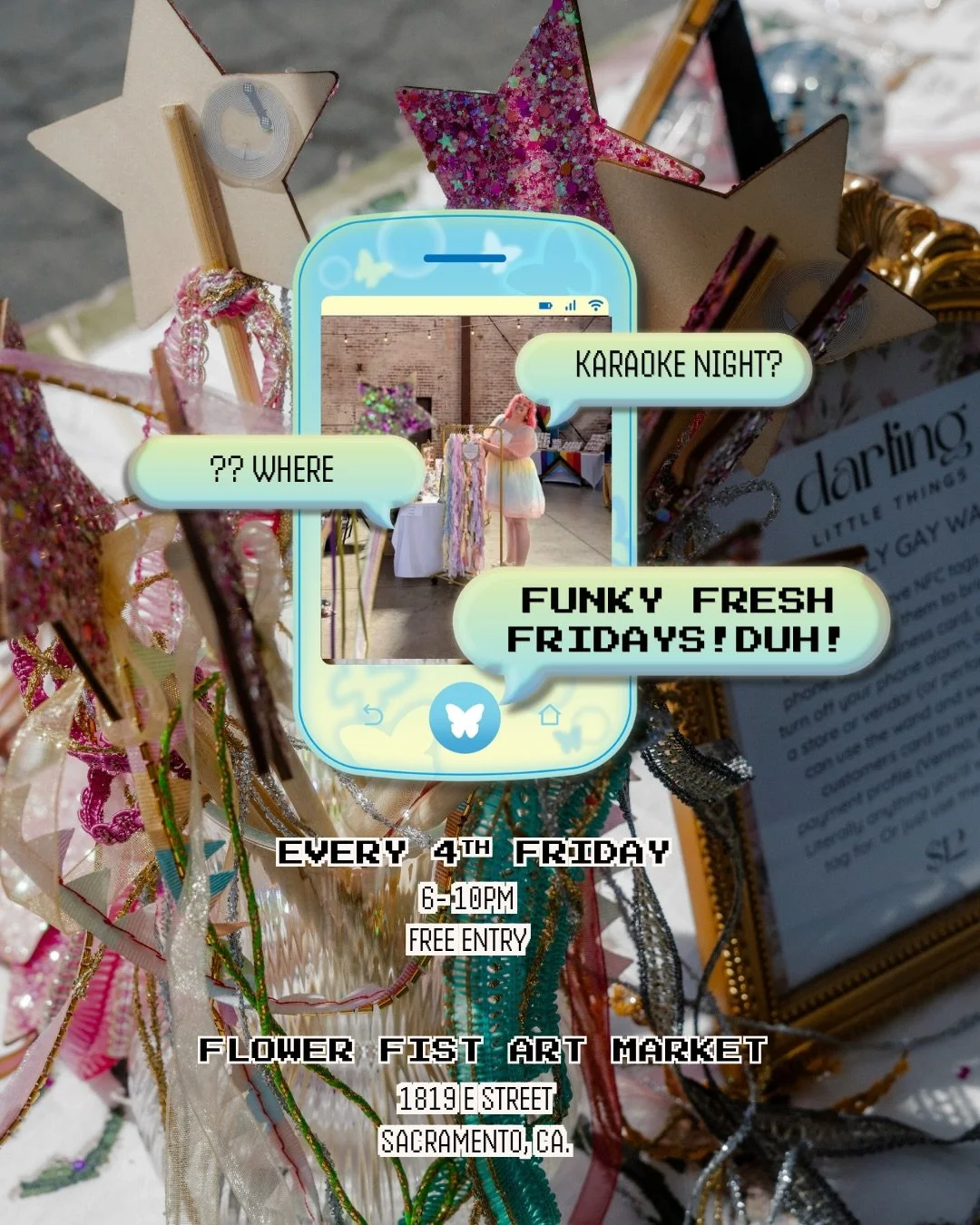 @alldarlinglittlethings DIY wands are what dreams are made of 🤩

Come out and support over 25+ small businesses and stop by Amanda&rsquo;s booth and make a DIY NFC Fairy Wand. Choose from tons of glitters, ribbons, and charms. Then you can set up yo