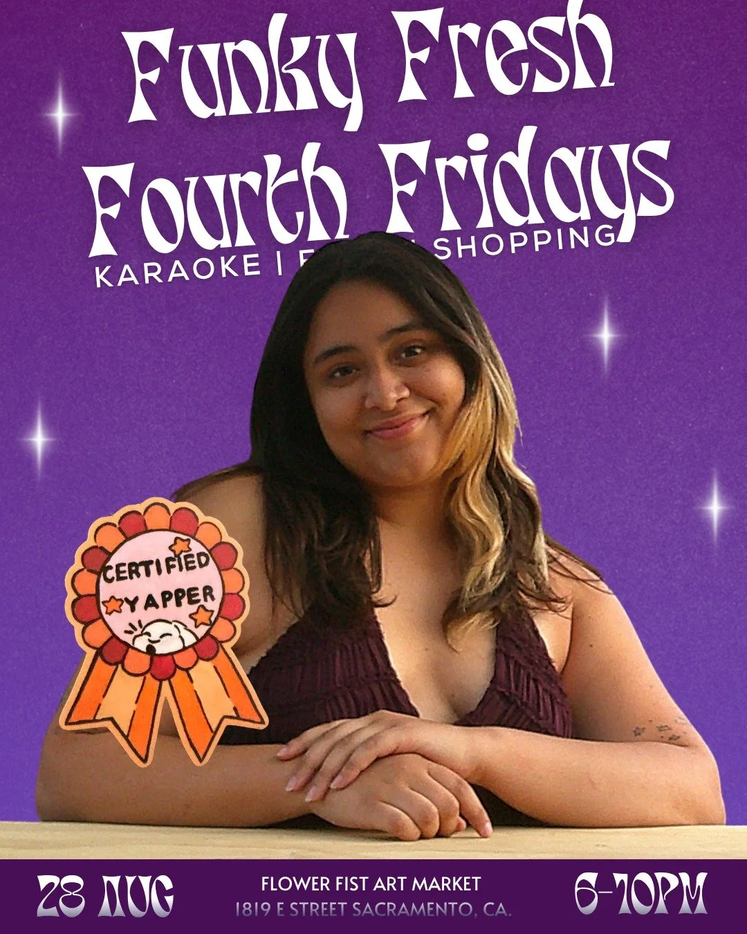 Itzel of @itzy_bitzy_art_shop is one of our small businesses local to Sacramento, slinging stickers, art prints, custom pet portraits, and greeting cards. Come say heyyy and shop her goodies at our next Funky Fresh Fridays, she's one you won't wanna 