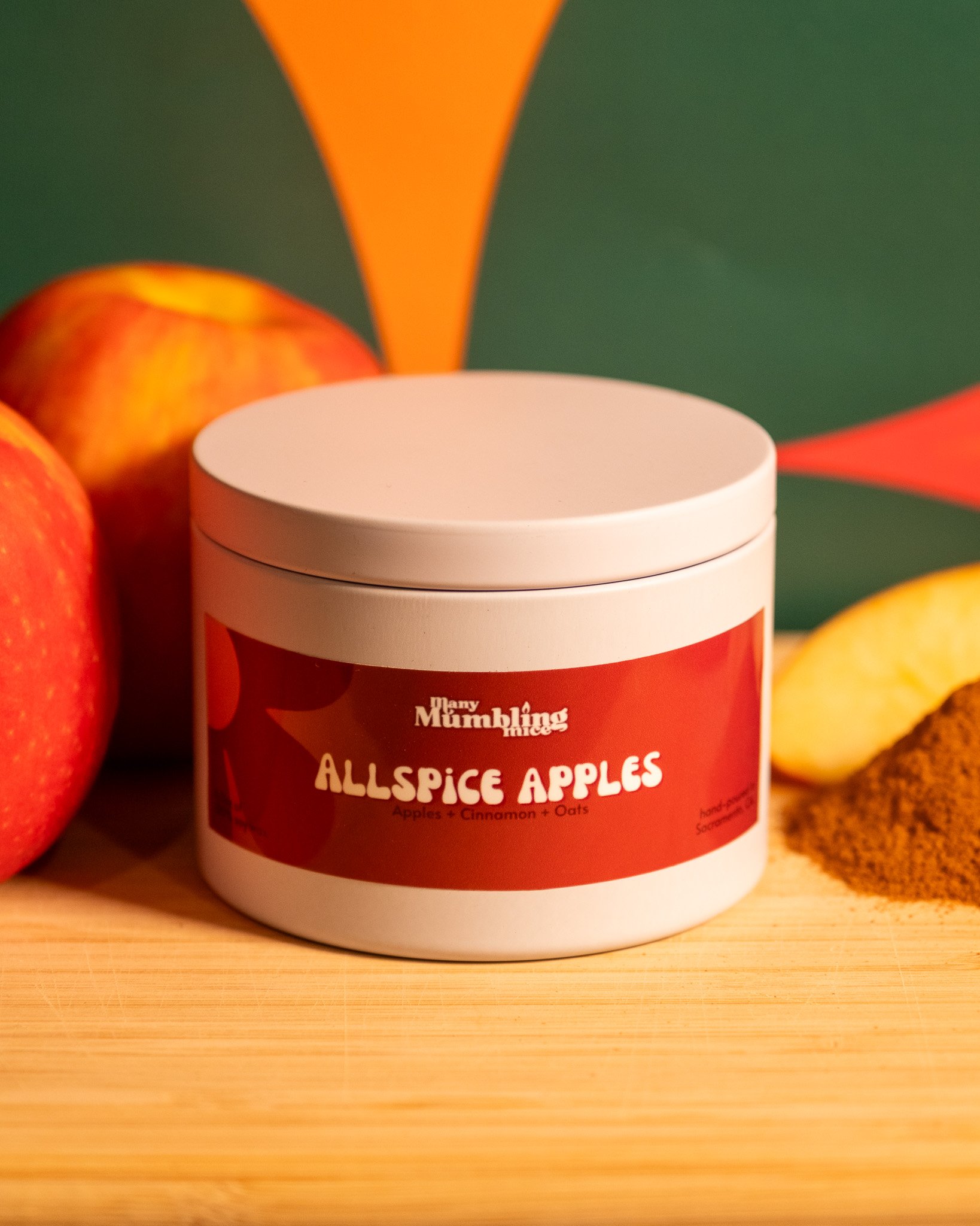 Allspice Apples 6 Ounce Tin Candle