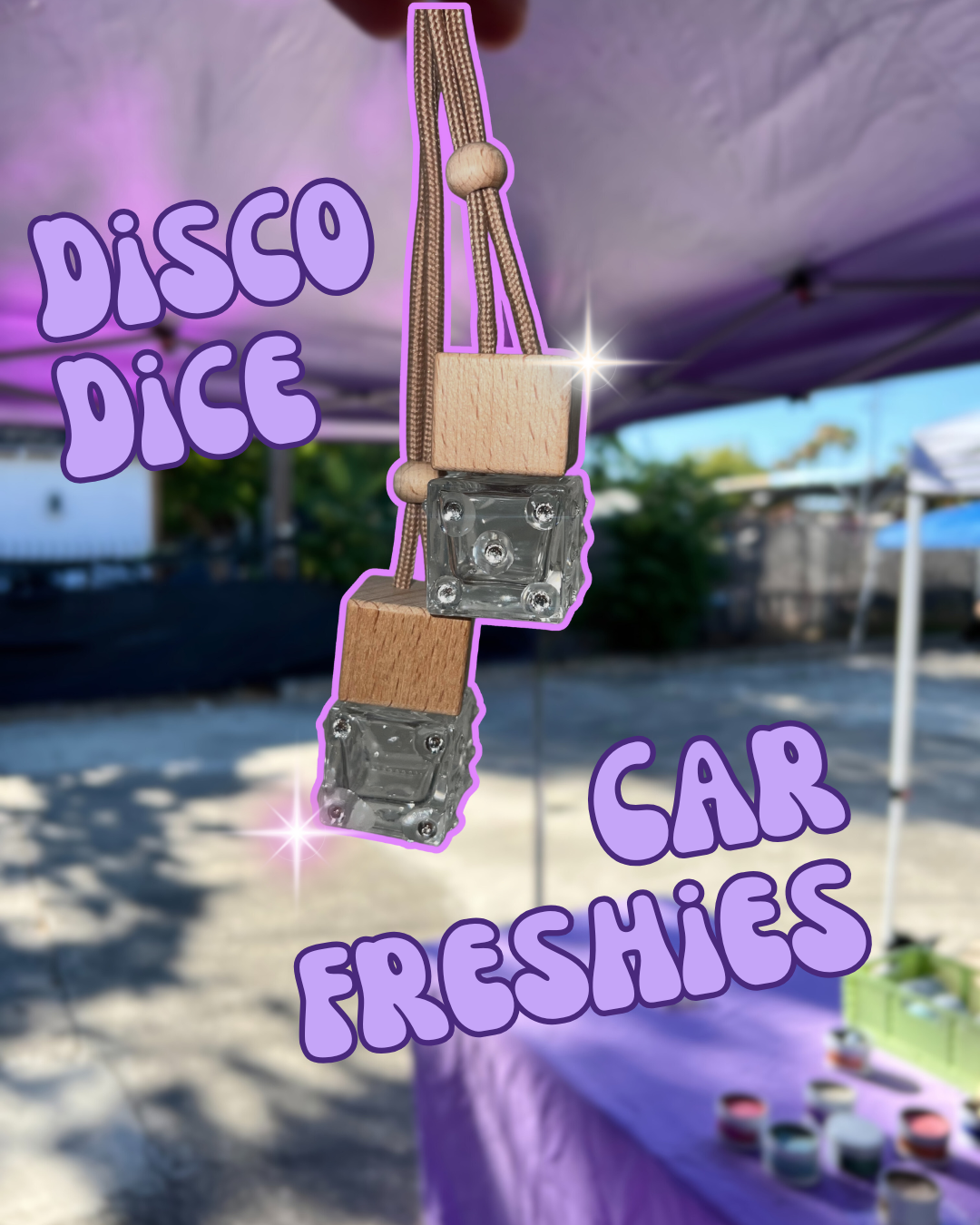 Disco Dice Car Freshie