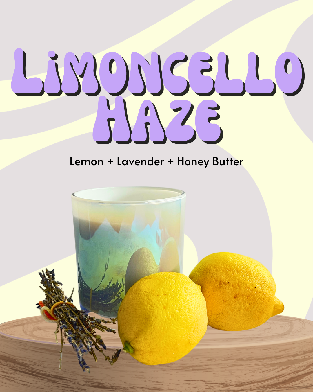 Limoncello Haze 12 Ounce Iridescent Ceramic Candle