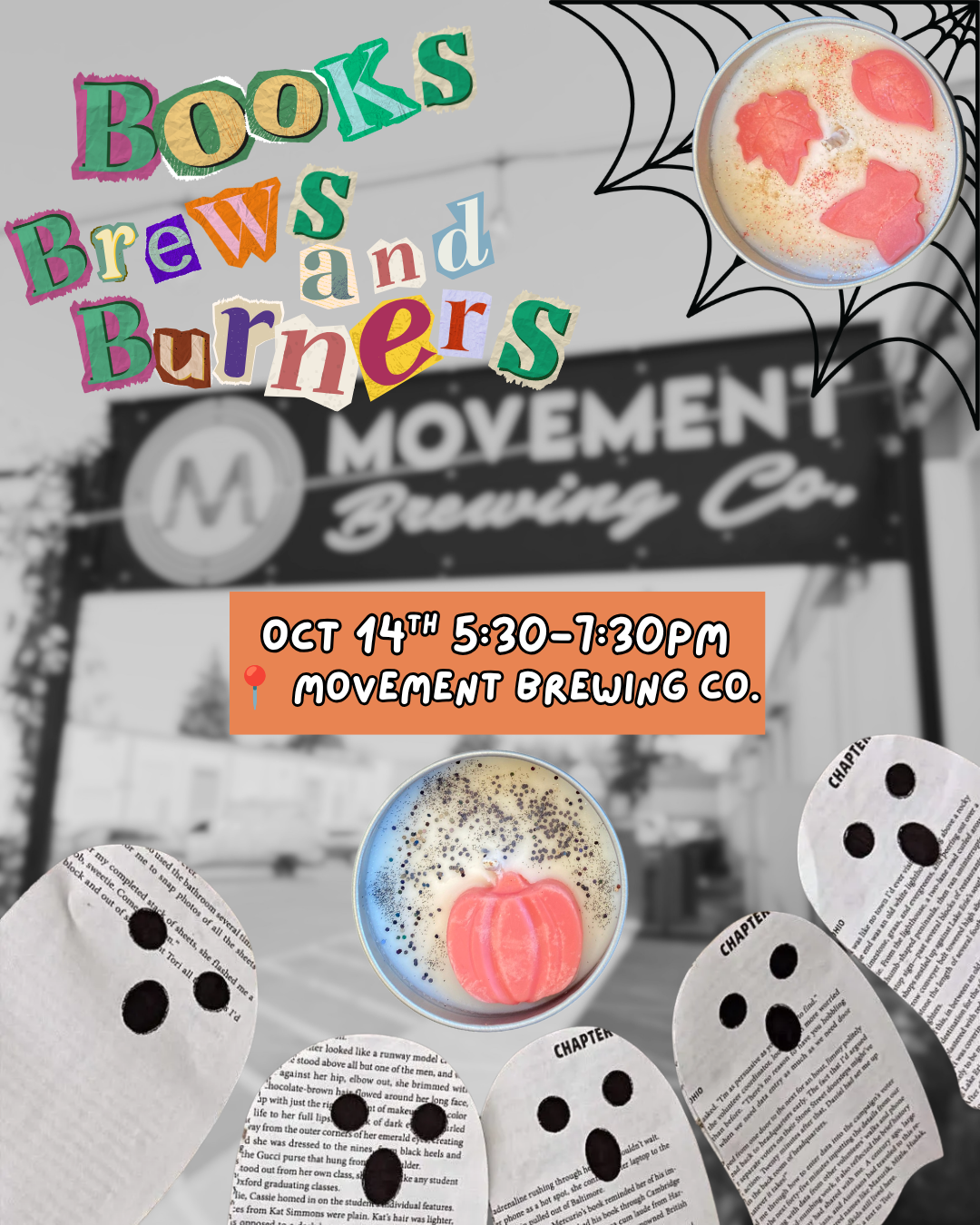 October Books, Brews, & Burners | Candle Making Workshop with Carmichael Silent Book Club