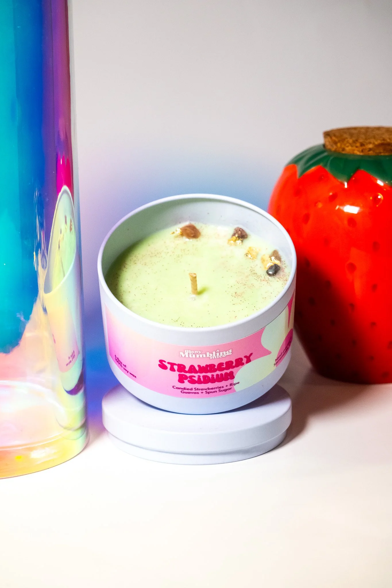 Strawberry Psidium 6 Ounce Tin Candle