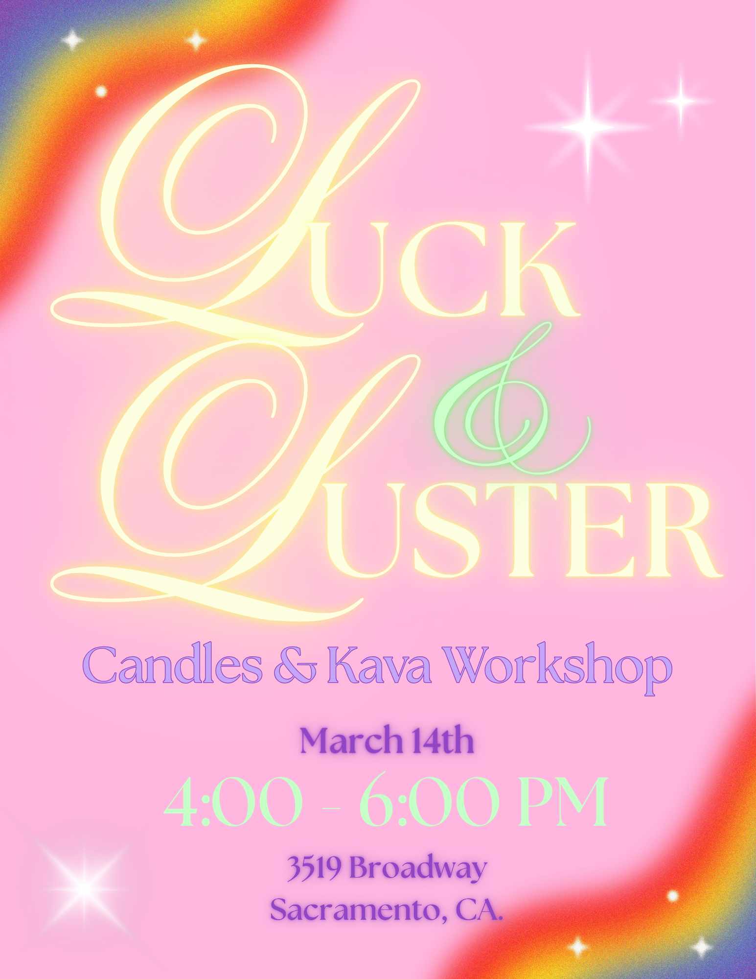March Kava + Candles Candle Workshop