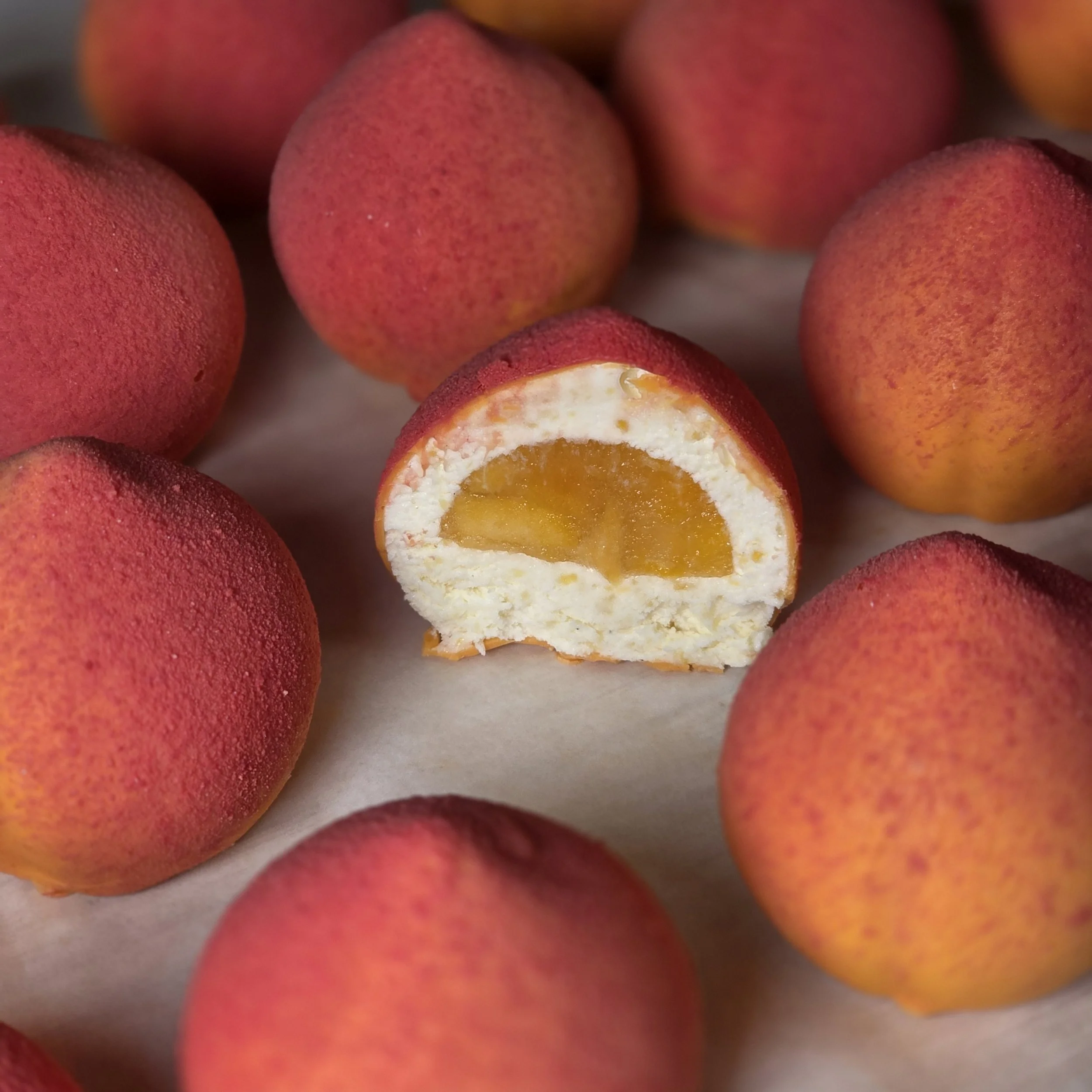 The Peach RECIPE, Realistic Fruit Collection Crunchy TikTok  Viral Dessert