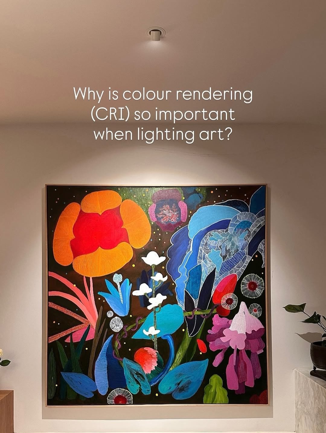 Colour Rendering (CRI) describes the quality of the light being made by a globe or a fitting, and is shown as an &ldquo;Ra&rdquo; number on the packaging. 

The testing procedure is quite complex, however the easiest way to think about it is this - L