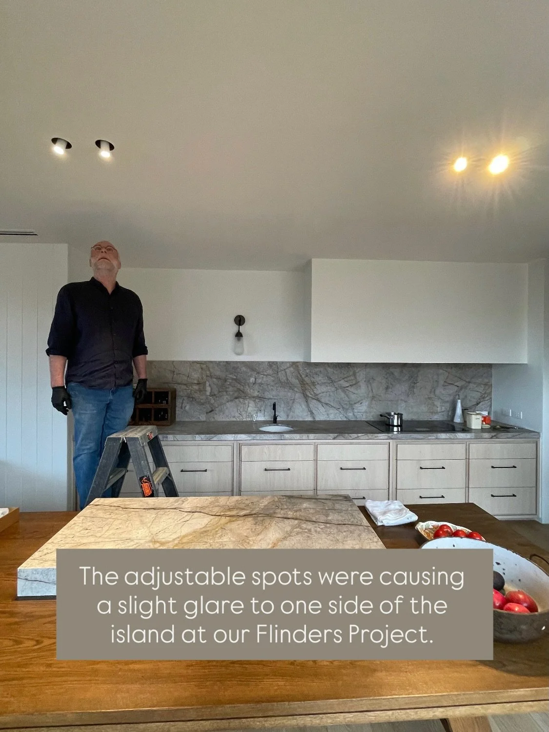 Aiming your lights when you&rsquo;ve moved into your home is so important to ensuring that your lighting design works properly.
It&rsquo;s the final step in getting the right light in the right place.

Flinders House Project
Lighting Design by us MIN