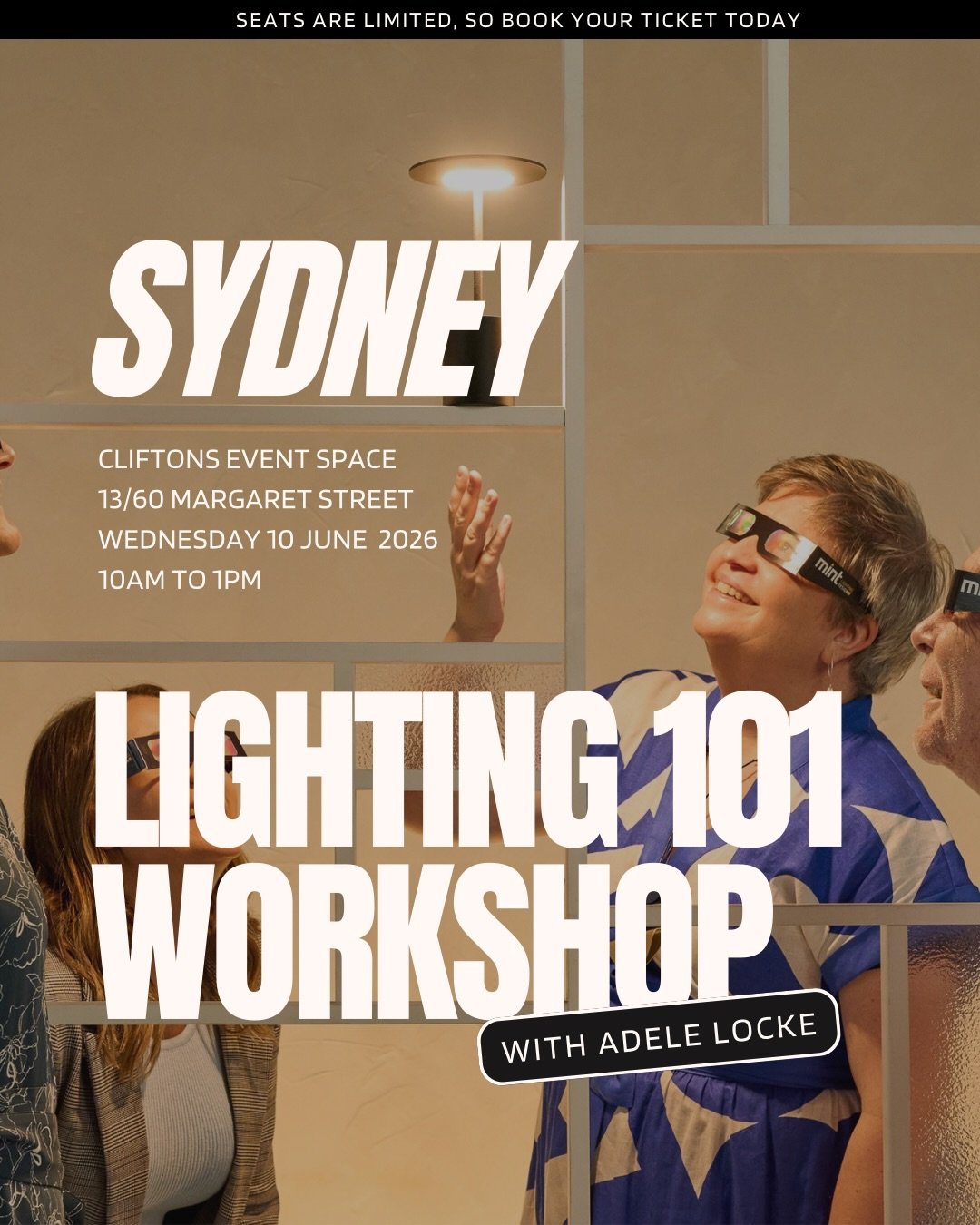 Only a handful of seats remain for our Sydney Light 101 Workshop.

If you&rsquo;ve ever wanted to properly understand light, not just where to place fittings, but how light shapes the way a space feels, functions and flows, then this is for you.

I&r