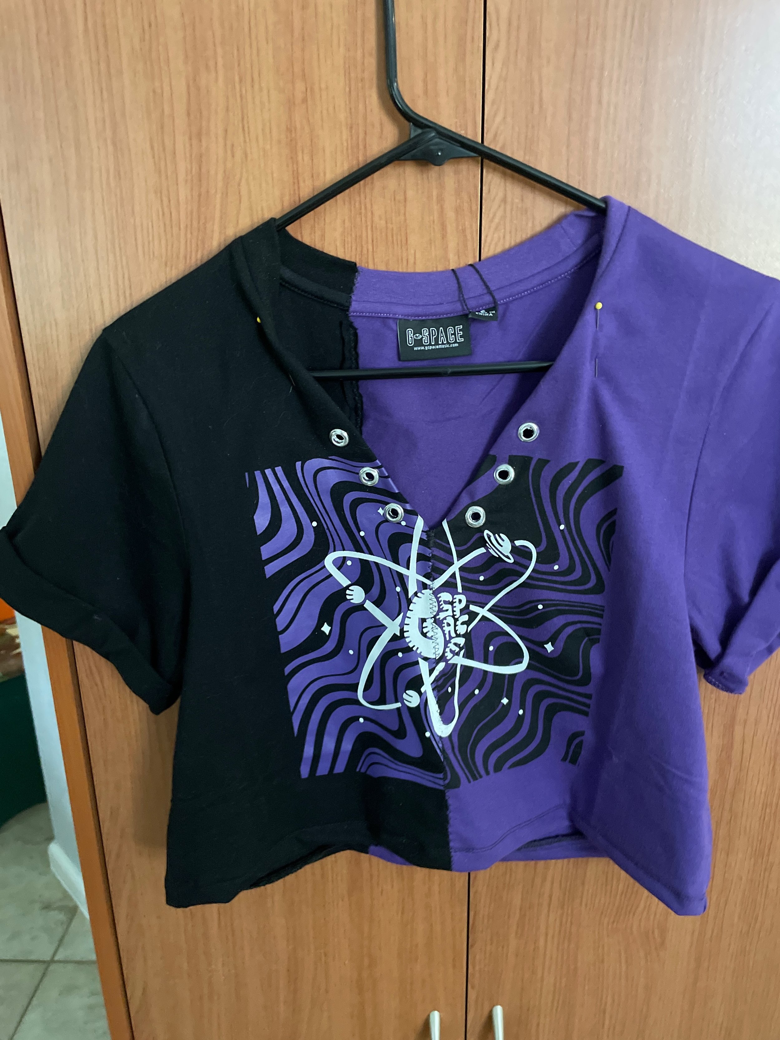 Up-Cycled G-Space Crop T