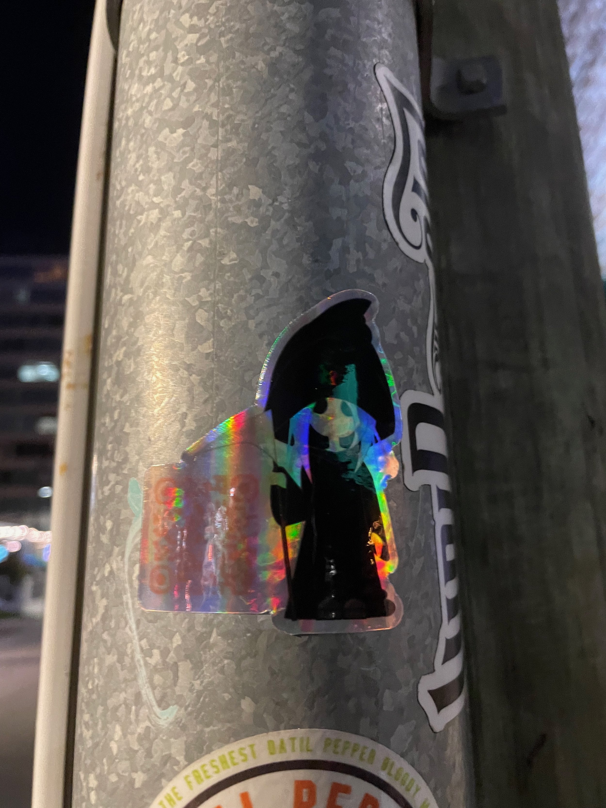 lil' reaper holographic sticker