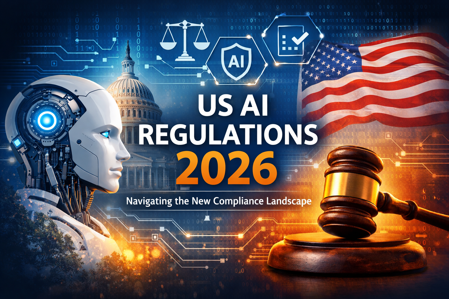       
  
    US AI Regulations in 2026: What Actually Matters and How to Stay Compliant  AI governance in the United States is accelerating, but it is not consolidating. There is still no single, comprehensive federal AI law. Instead, most organizat