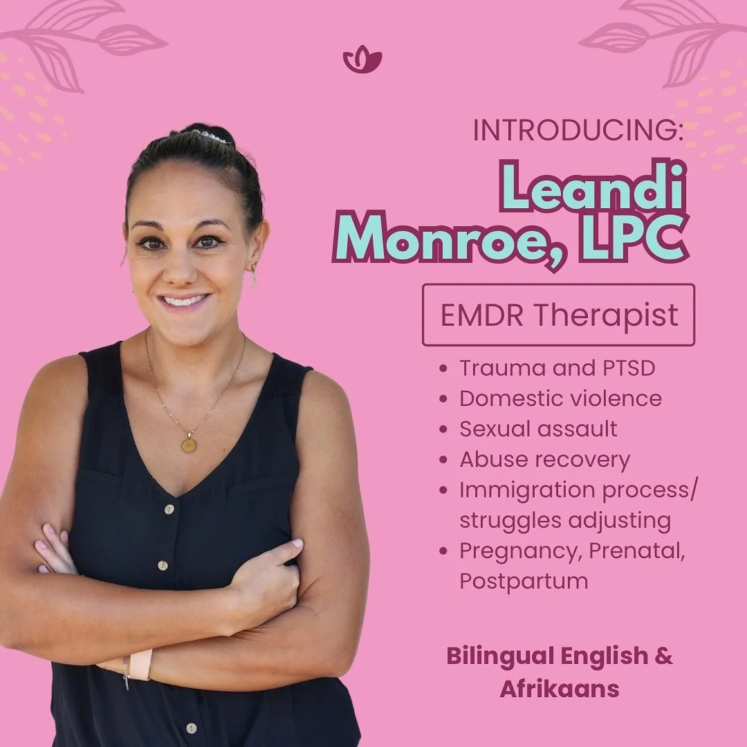 🌿 We&rsquo;re so excited to introduce Leandi Monroe, LPC to our team! 💜

Leandi is a trauma-informed EMDR therapist who blends advanced training in EMDR, TF-CBT, and CPT with her lived experience as a mom who has navigated postpartum depression and