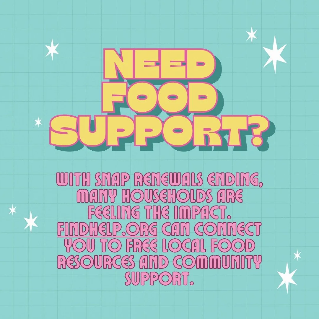 Findhelp.org is an easy to use directory based on your city or zip code - it can give you a quick view on what programs offer food support, their hours, location, and contact information. Additionally Findhelp.org can provide information on accessibl