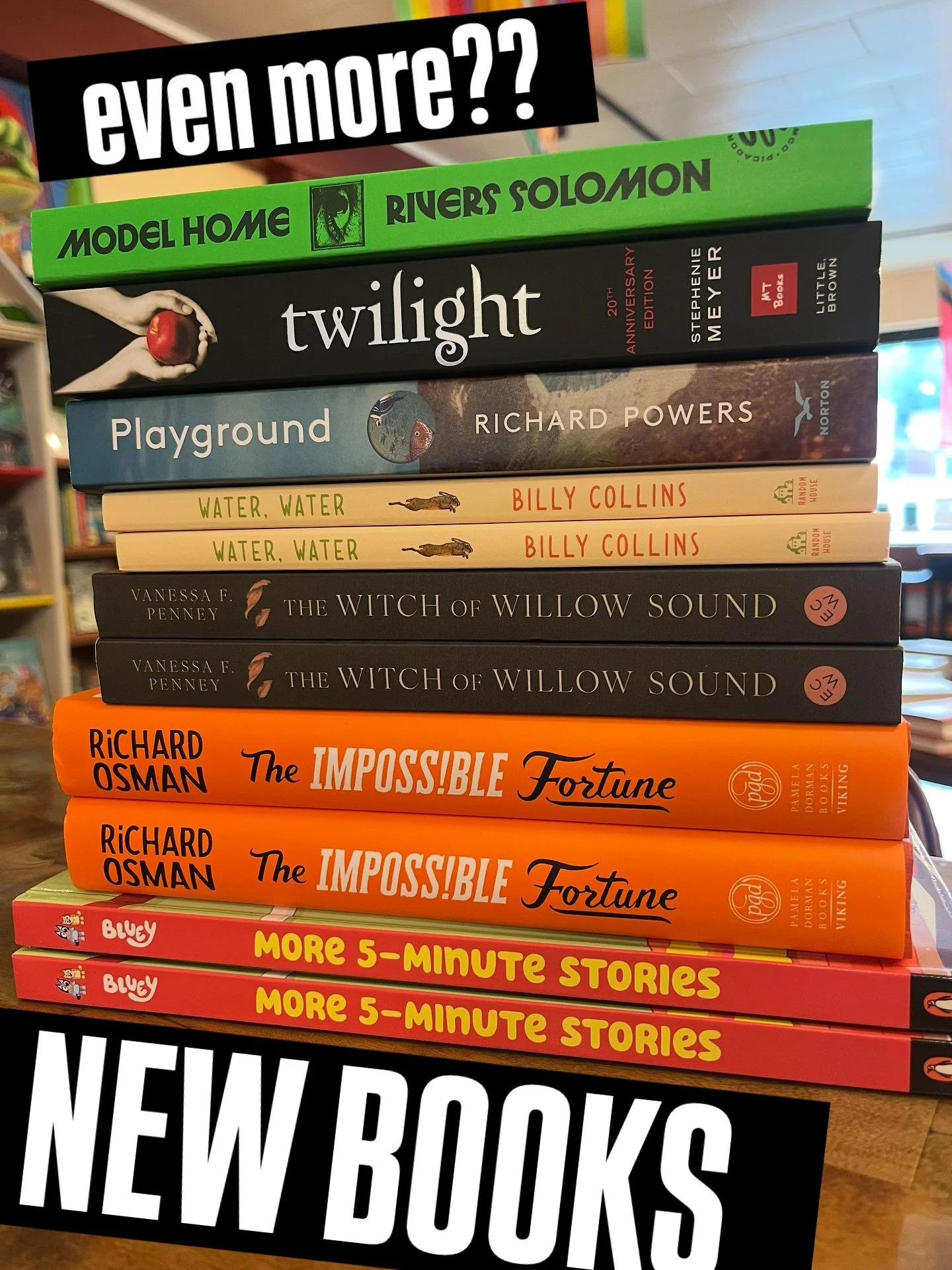 We got new books releases! Every week! It just keeps happening!!?

Particularly glad to see Playground out and about in paperback - it started off our lit-fic book club last year, and boy howdy was there a lot to discuss. 

#seattle #newbooks #newboo