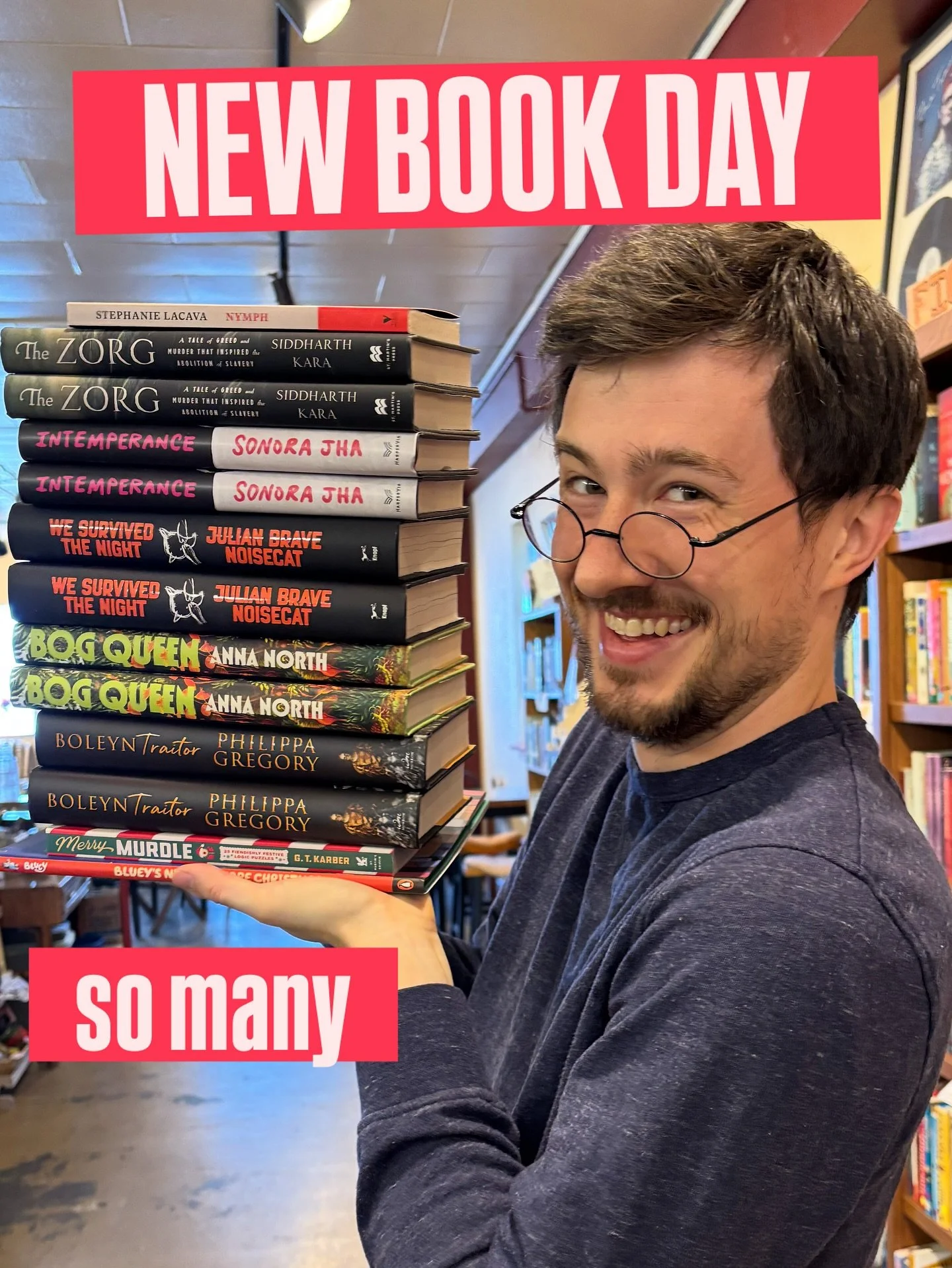 New book day! It&rsquo;s happening AGAIN

Particularly excited for We Survived the Night, a narrative account of Native American history, told through the framing of a traditional coyote story.

#seattle #newbooks #newbookrelease #bookstore #independ