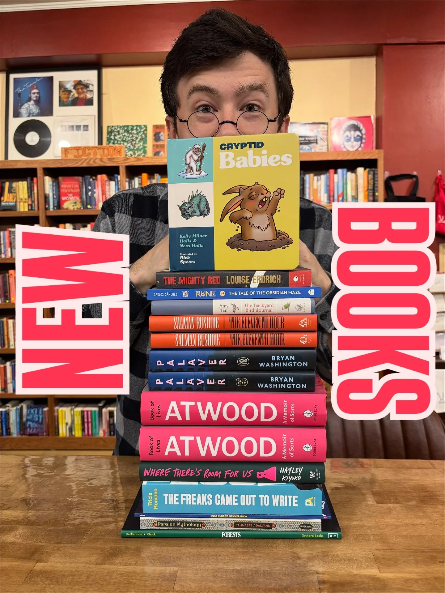 Rushdie and Atwood and Cryptids, oh my!

#seattle #books #bookstore #independentbookstore #newbook #newbookrelease