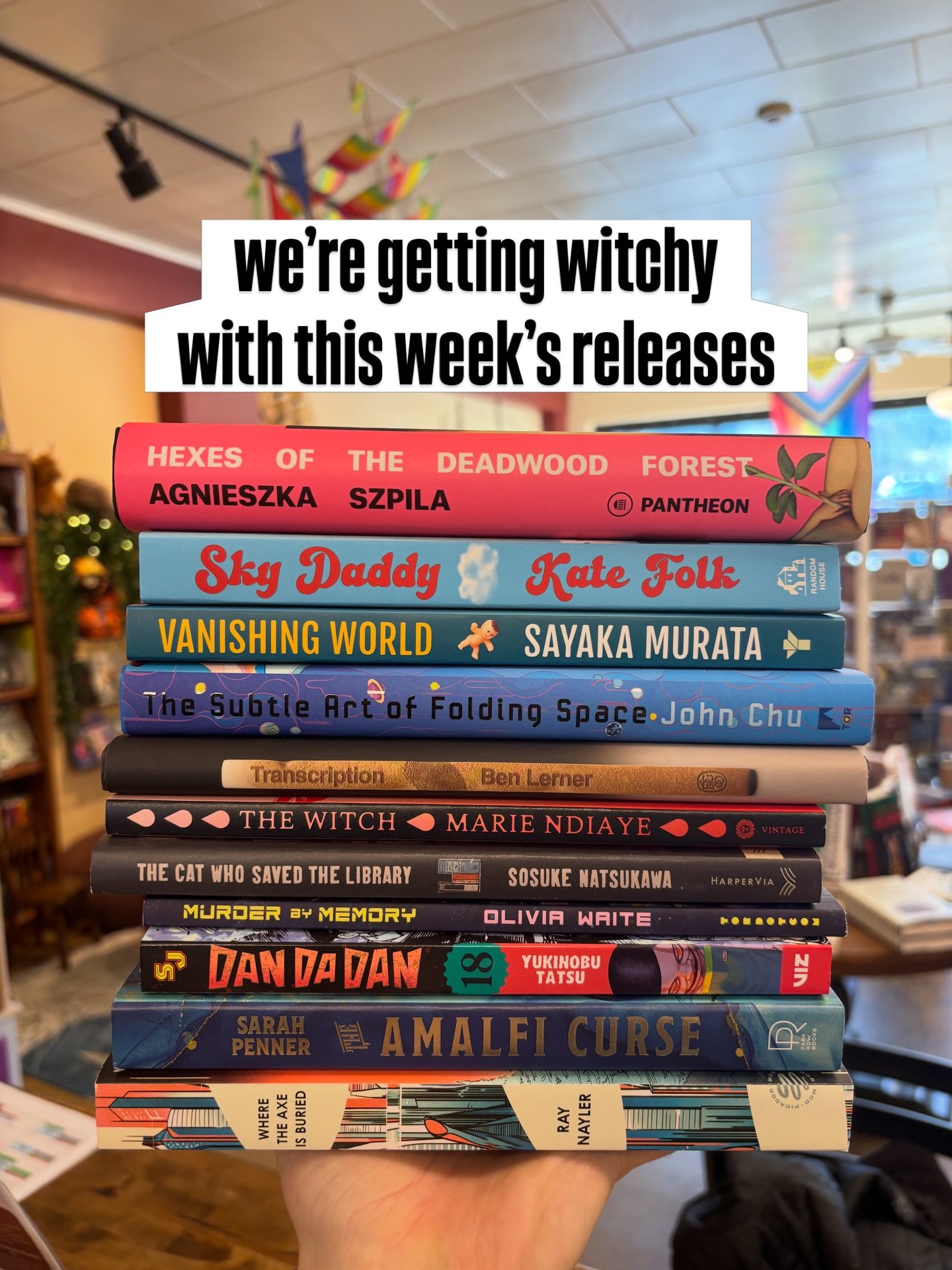 ~ eye of newt and tongue of hyrax 
turn these staff favorites into paperbacks ~

#bookstore #witchlife #newbook #newbookrelease