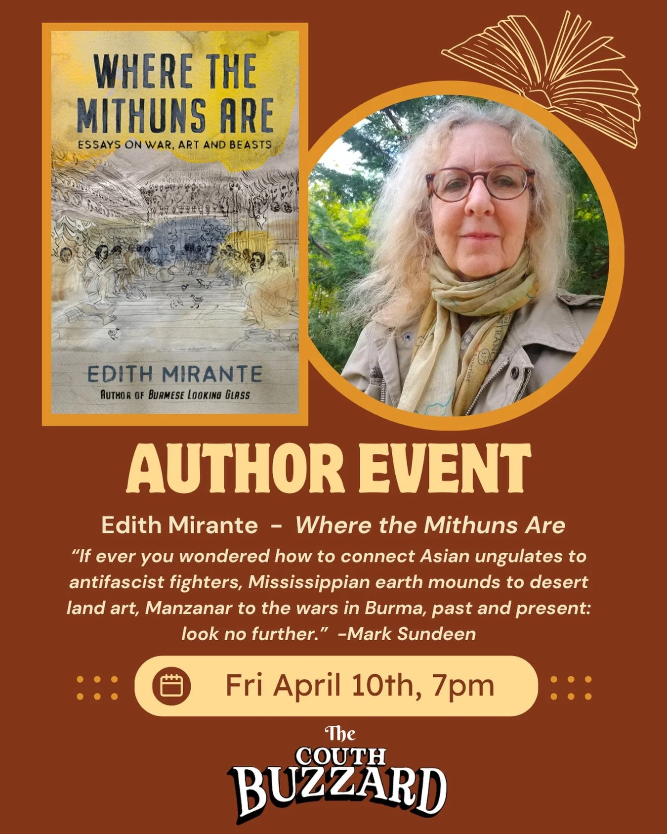 BOOK LAUNCH: Meet author Edith Mirante as we launch her new collection, Where the Mithuns are! 

Blue Ear Books publishes work with a global perspective. We&rsquo;re so glad to partner with them in celebrating Edith&rsquo;s new work.

#bookstore #aut