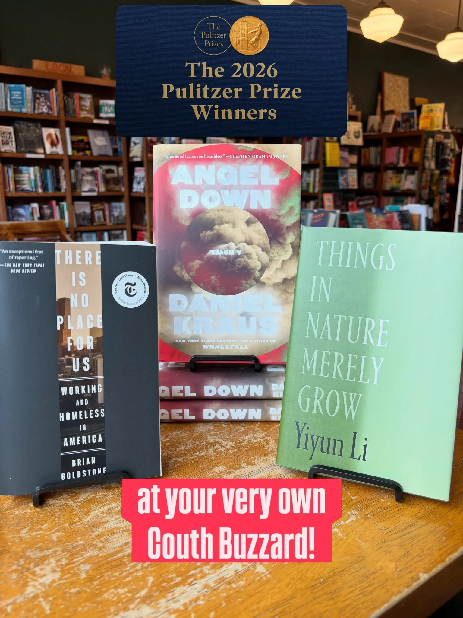 we are all pulitzer prize winners on this blessed day

In particular, Goldstone&rsquo;s work on the realities of homelessness has struck a chord with our community. 

We had an incredible first Independent Bookstore Day/week-and-a-half on the Seattle