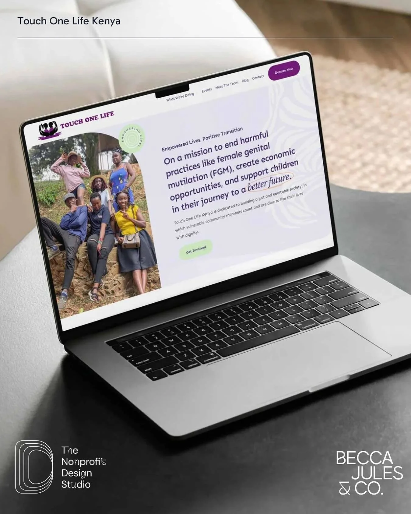 This project is very close to my heart. Over the past few months, I&rsquo;ve had the privilege of working with Mwita in Kenya to bring the Touch One Life website to life! 

Their mission &mdash; to end harmful practices like female genital mutilation