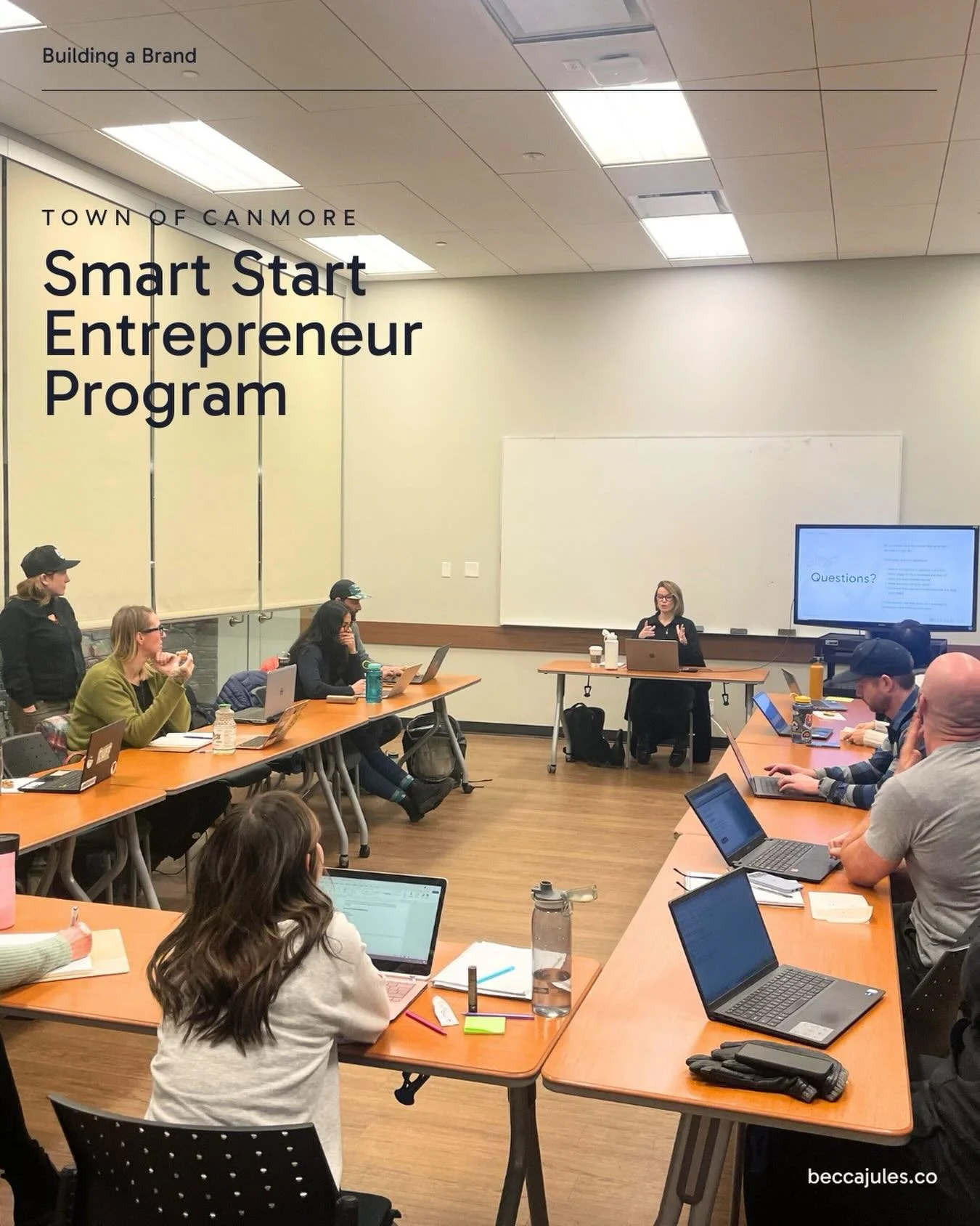 Last night, I had the pleasure of leading the Building a Brand workshop for the @town_of_canmore&rsquo;s Smart Start program. 

We had such a great session with an engaged, curious, and driven group of entrepreneurs. 

Thank you for having me. It was