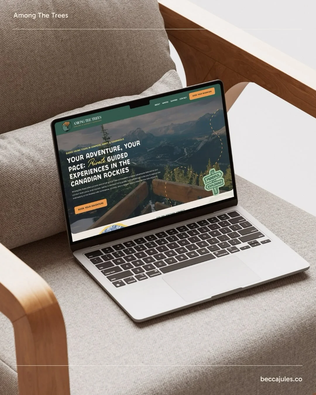 This project was so fun from start to finish. Scott, the Founder and Lead Guide, was a pleasure to collaborate with! 

We took his original logo and brought it to life by incorporating thoughtful brand elements, colours and fonts into the web design.