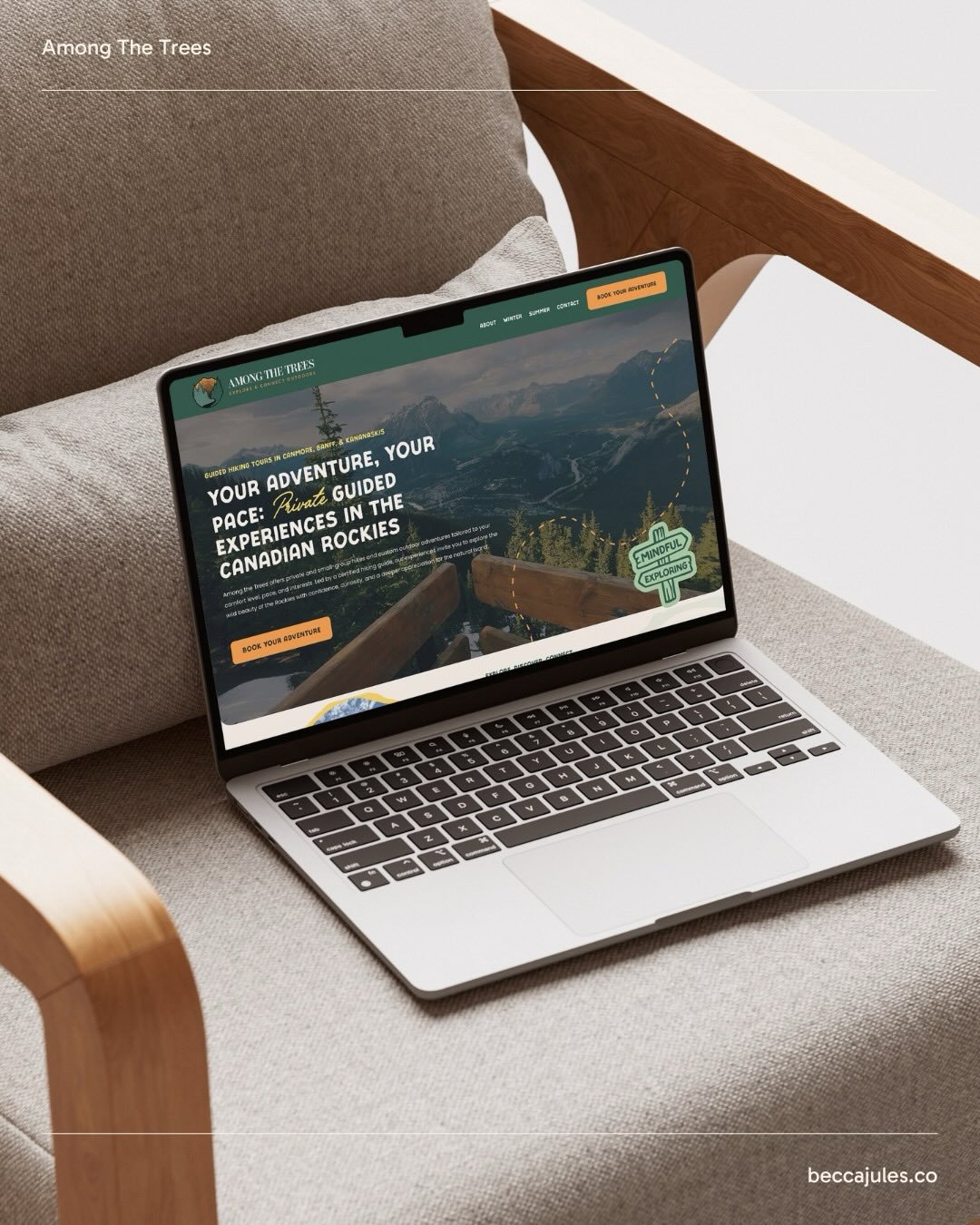 This project was so fun from start to finish. Scott, the Founder and Lead Guide, was a pleasure to collaborate with! 

We took his original logo and brought it to life by incorporating thoughtful brand elements, colours and fonts into the web design.