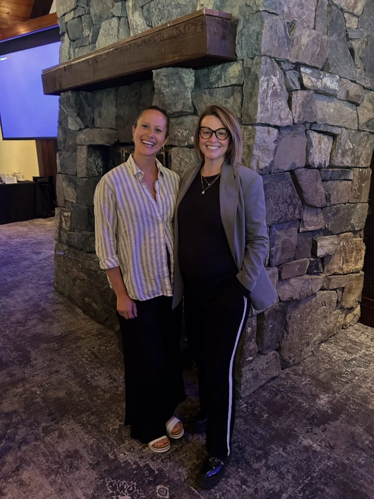 Had a great time at the @bowvalleybuilders luncheon with my girl @aliemcphail. We had the opportunity to learn from Catherine Rothrock, Chief Economist for the province of Alberta.