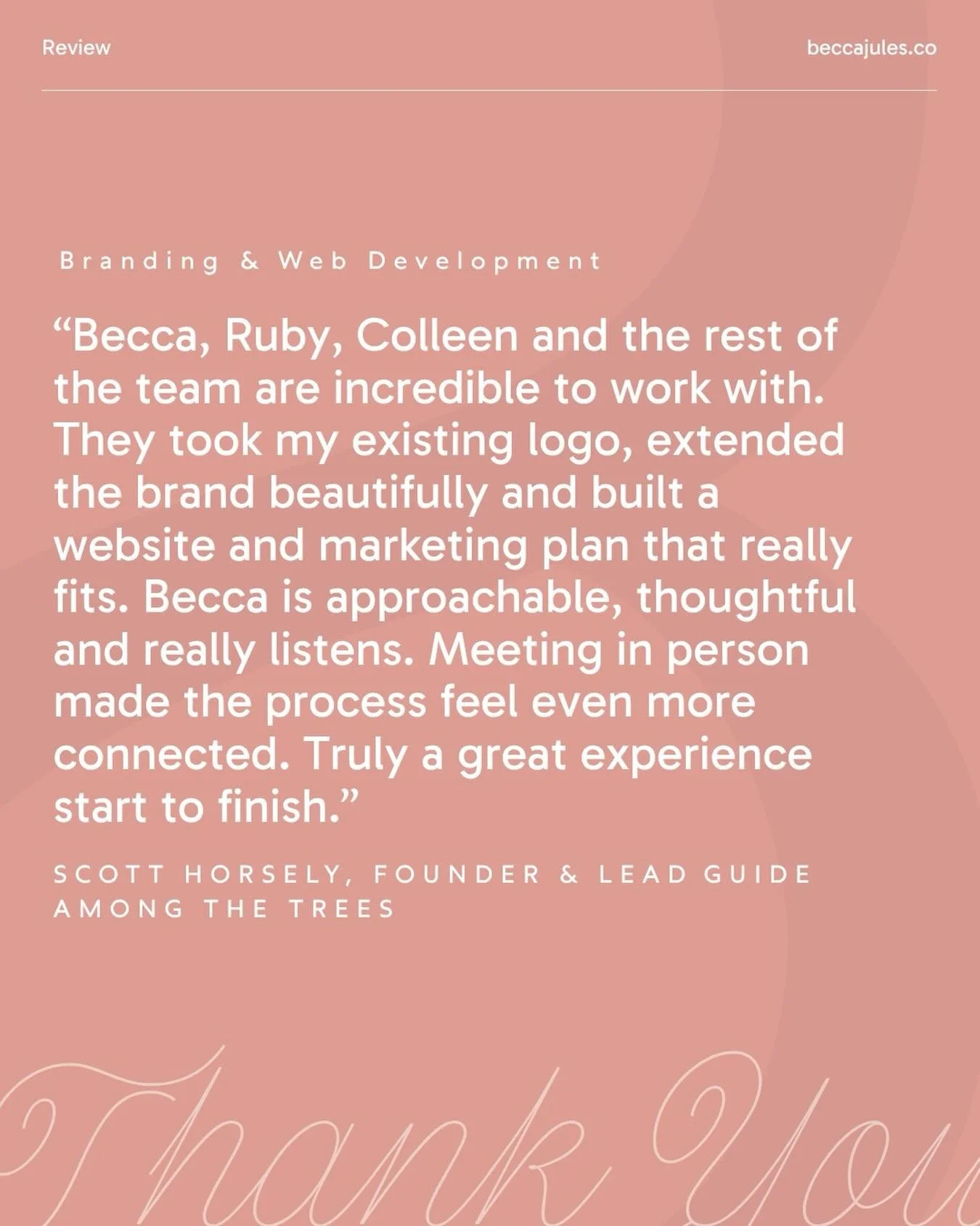 Thank you to @amongthetreescanada for trusting our team to help bring your vision and business to life. 🌲

This was such a collaborative project, and we loved working alongside Scott to build something intentional, beautiful, and true to the heart o