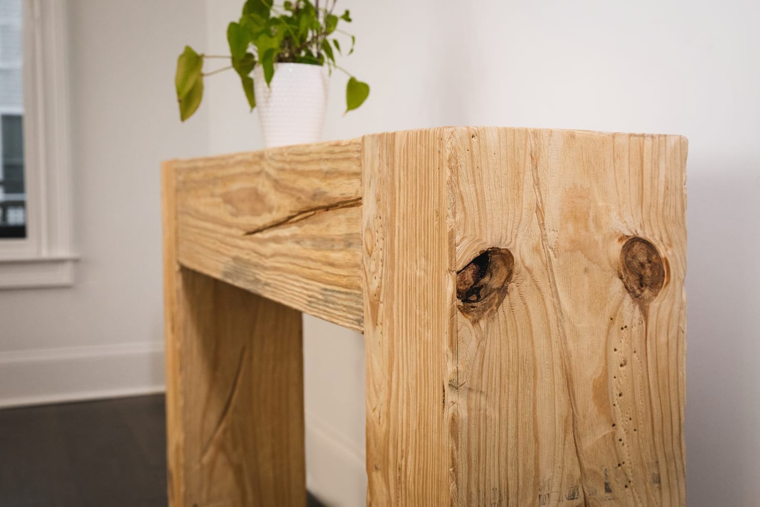 Pine Beam Console Table