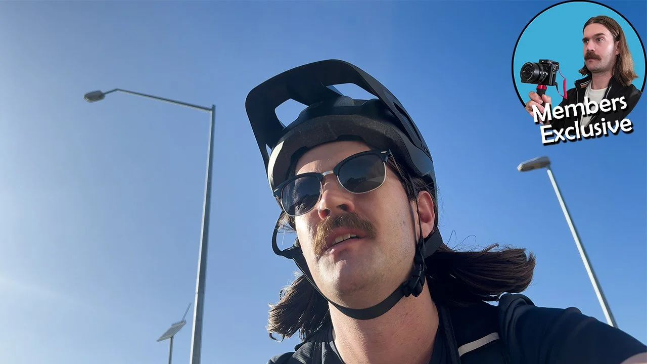 Video idea reconnaissance... on a bike